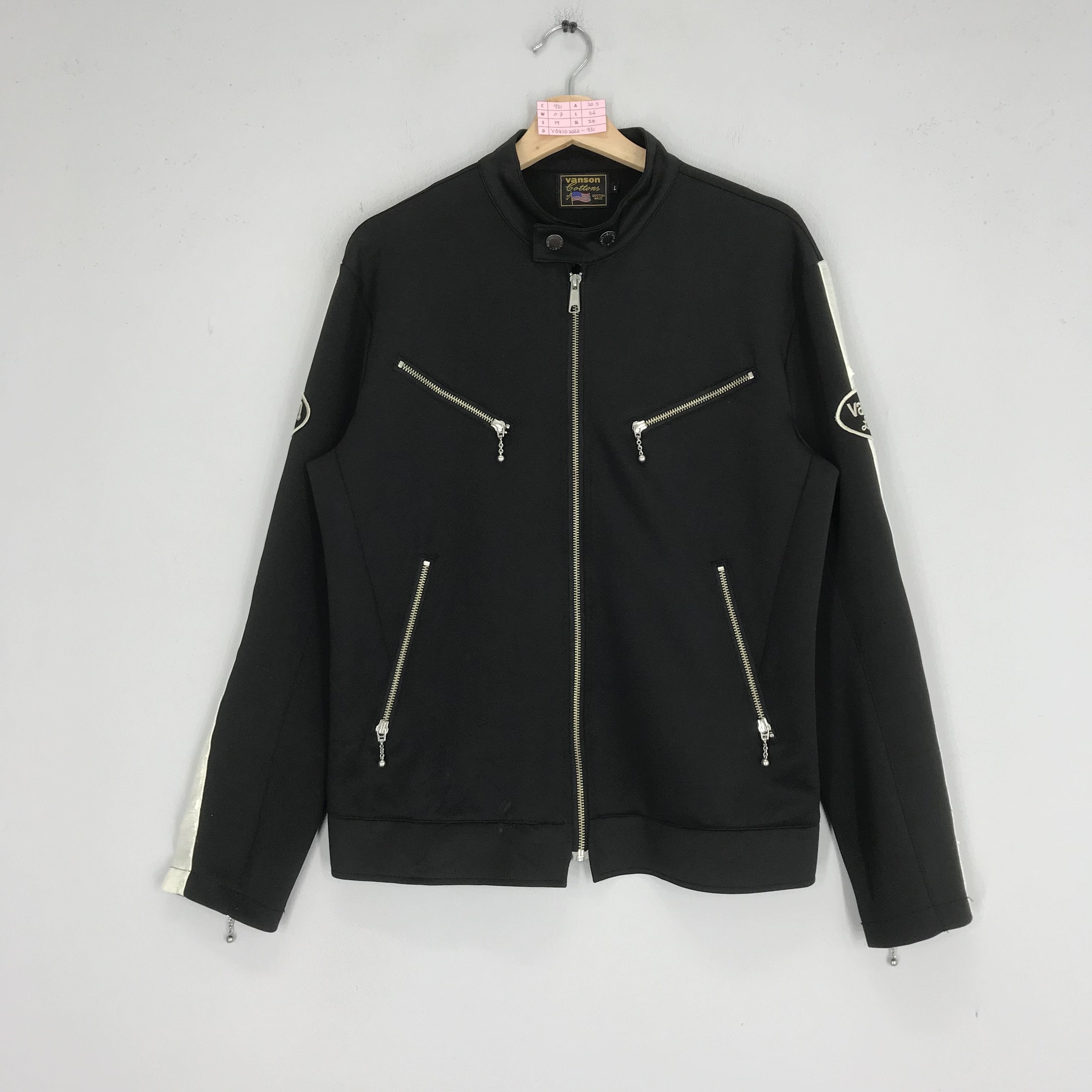 Vanson Leathers Vintage Vanson Leather Boston Motorcycles Sweater Jacket Size US M / EU 48-50 / 2 - 2 Thumbnail