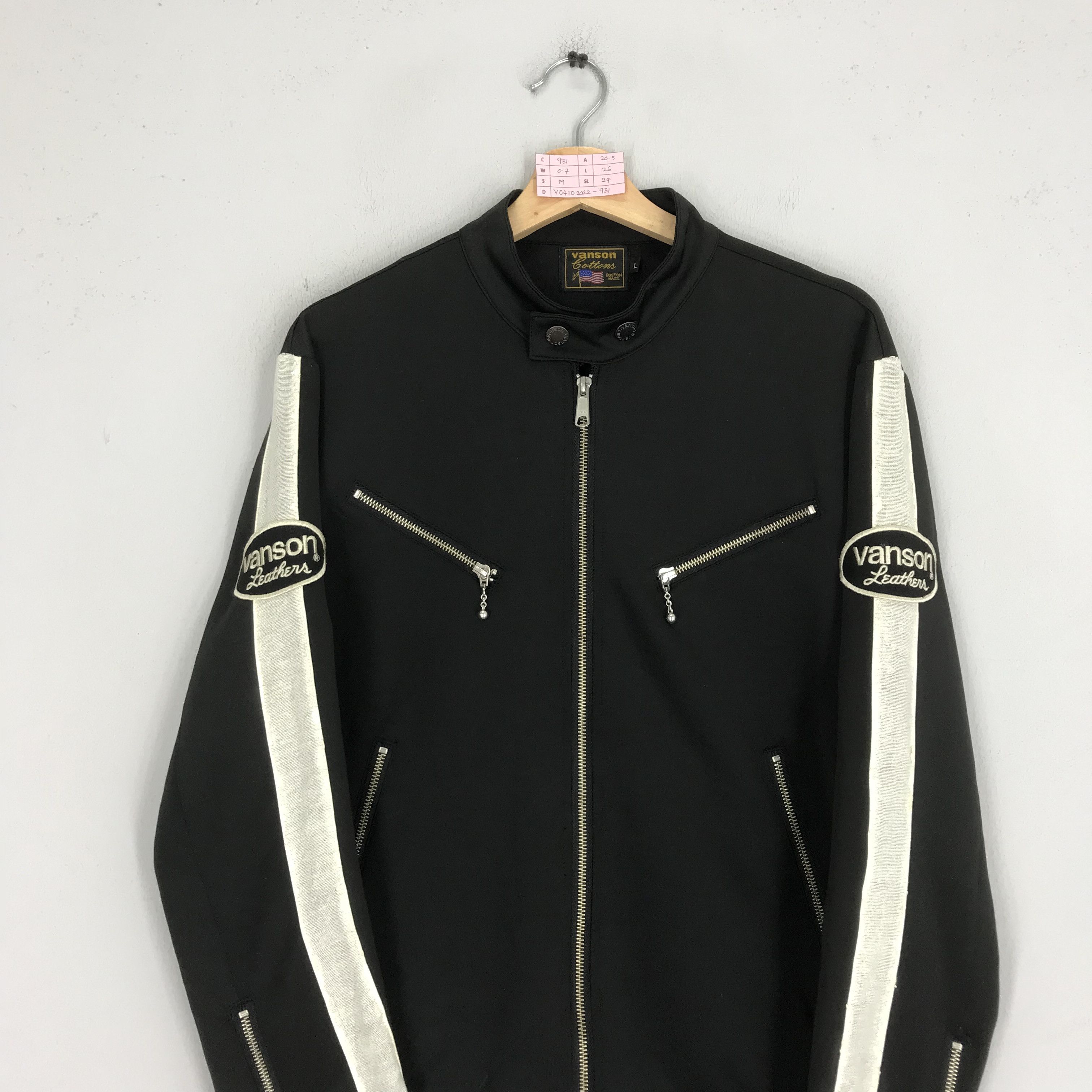 Vanson Leathers Vintage Vanson Leather Boston Motorcycles Sweater Jacket Size US M / EU 48-50 / 2 - 5 Thumbnail