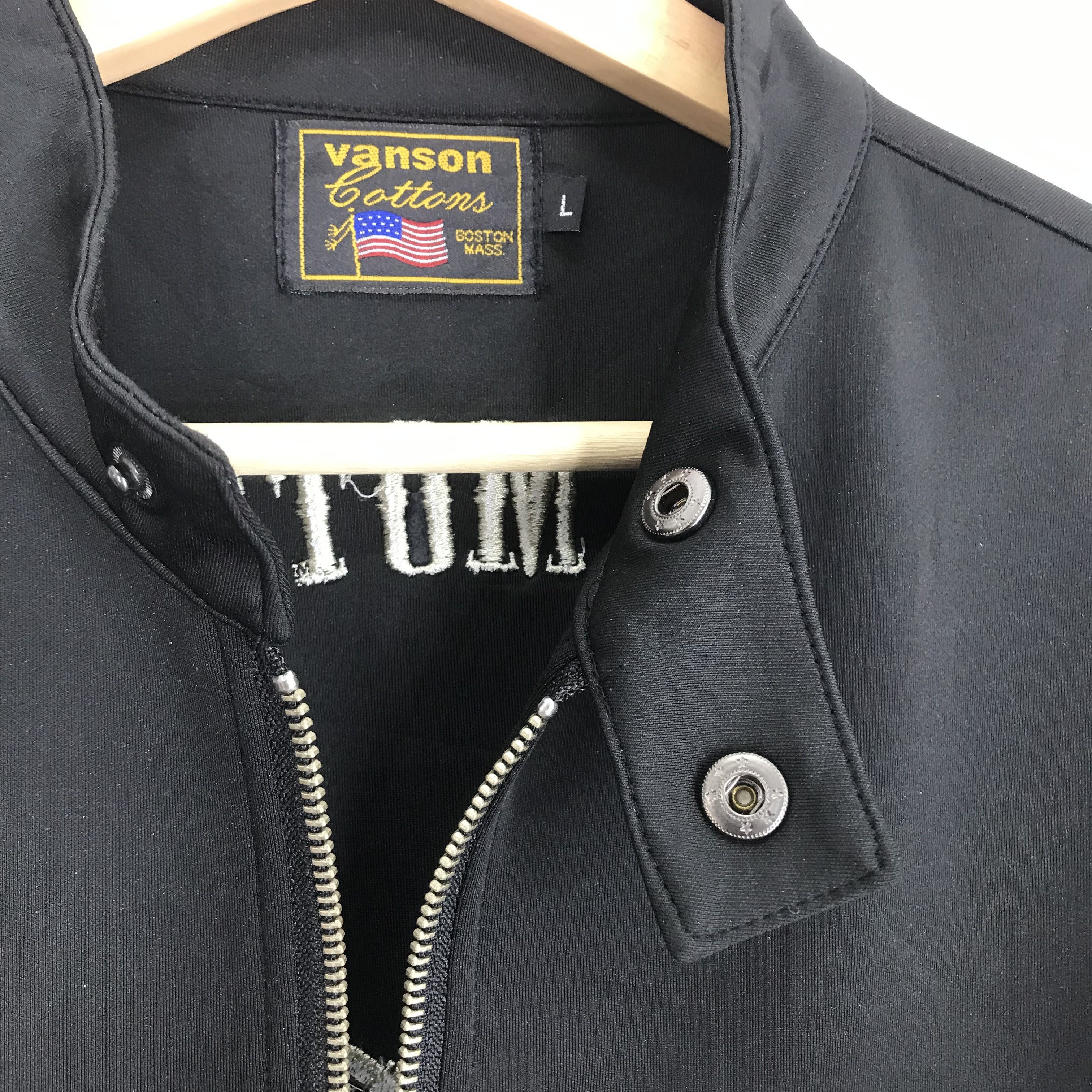 Vanson Leathers Vintage Vanson Leather Boston Motorcycles Sweater Jacket Size US M / EU 48-50 / 2 - 13 Thumbnail