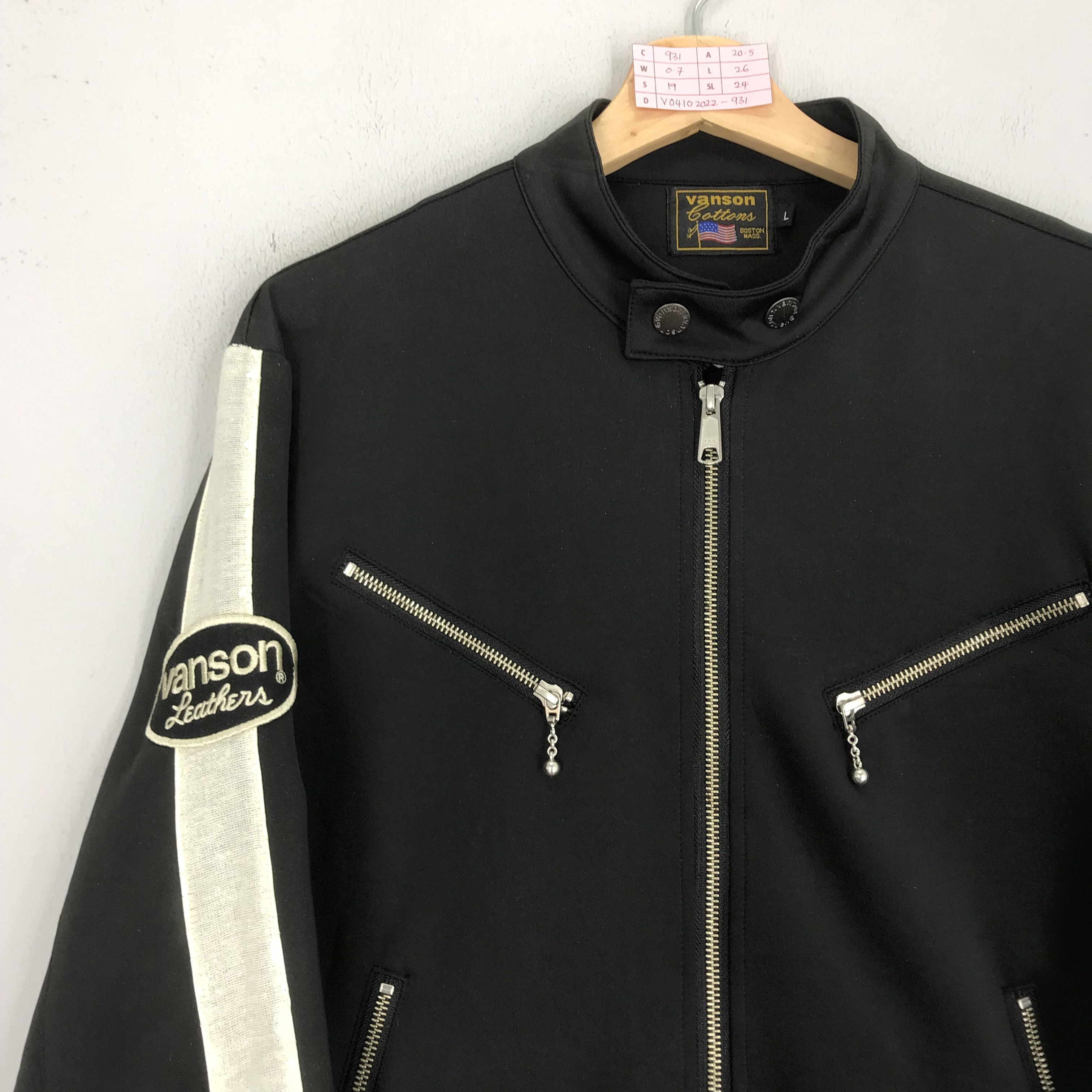 Vanson Leathers Vintage Vanson Leather Boston Motorcycles Sweater Jacket Size US M / EU 48-50 / 2 - 7 Thumbnail