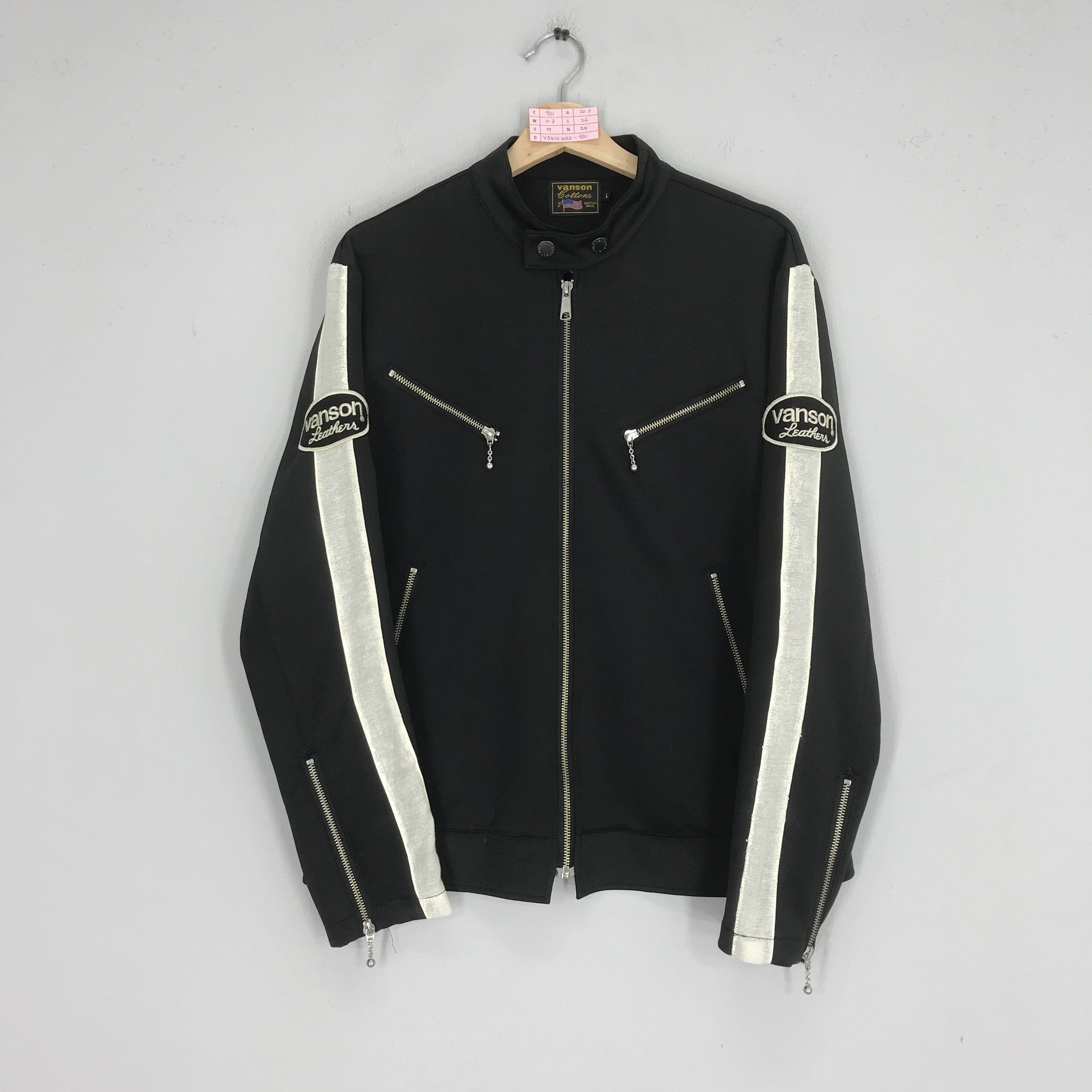 Vanson Leathers Vintage Vanson Leather Boston Motorcycles Sweater Jacket Size US M / EU 48-50 / 2 - 3 Thumbnail