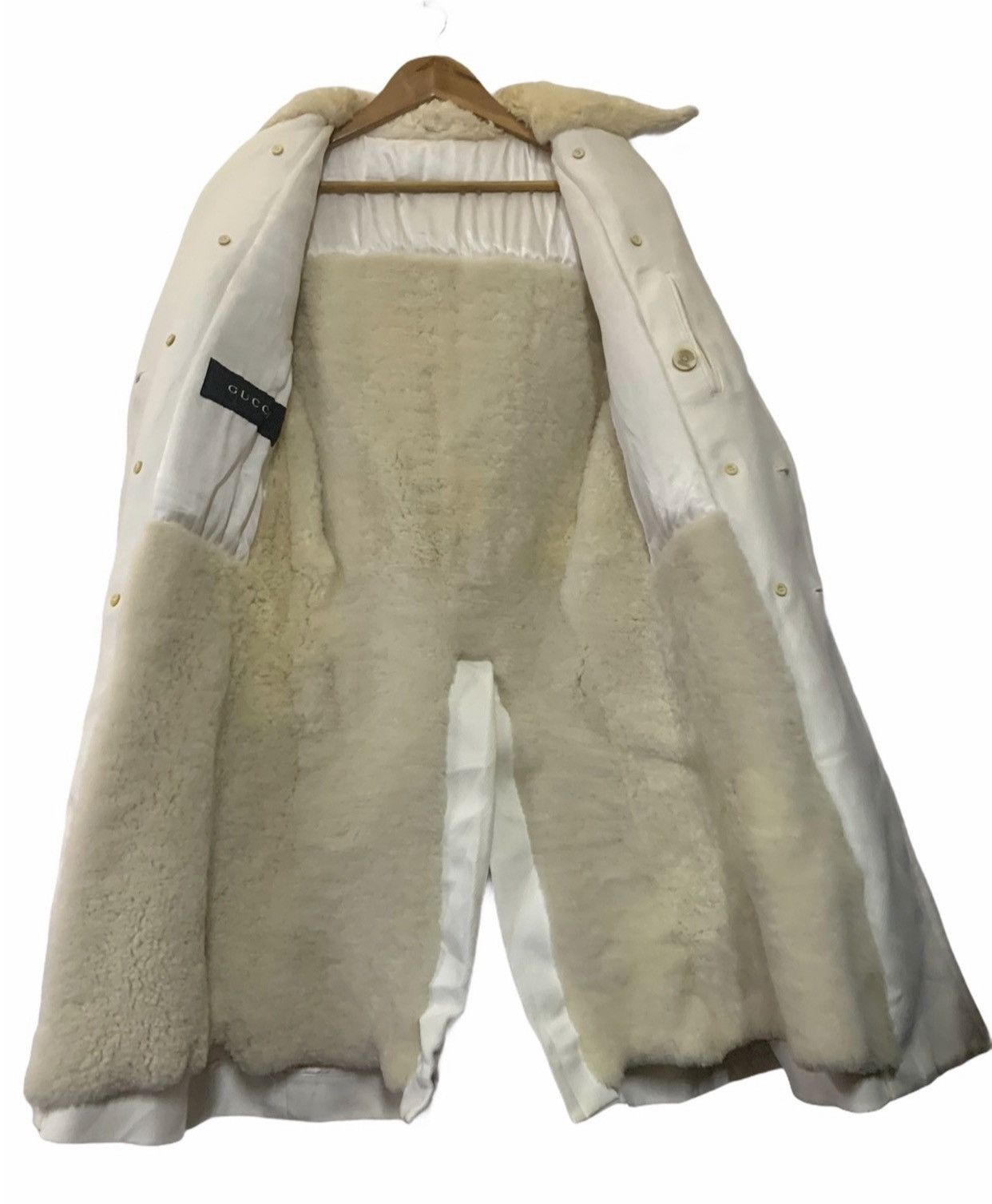 Gucci 🔥GUCCI Shearling Double Breasted Overcoat Size US M / EU 48-50 / 2 - 9 Thumbnail