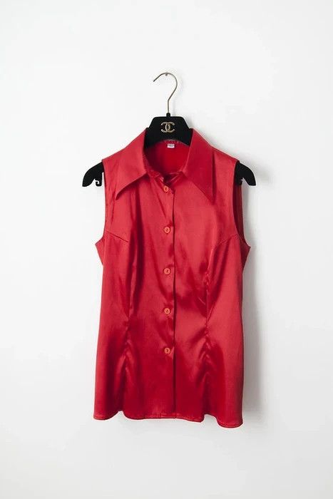 Alexander McQueen 1990's sleeveless shirt Size M / US 6-8 / IT 42-44 - 1 Thumbnail