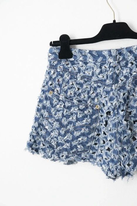 Vivienne Westwood SS90 cut & slash denim shorts Size US 26 / EU 42 - 4 Thumbnail