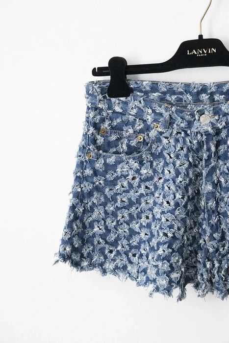 Vivienne Westwood SS90 cut & slash denim shorts Size US 26 / EU 42 - 2 Thumbnail