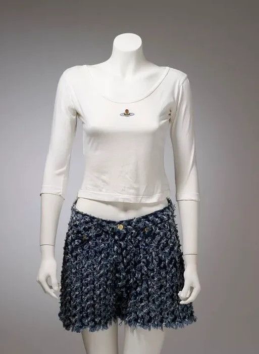 Vivienne Westwood SS90 cut & slash denim shorts Size US 26 / EU 42 - 8 Thumbnail