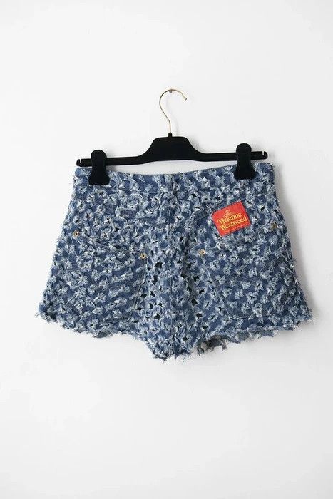 Vivienne Westwood SS90 cut & slash denim shorts Size US 26 / EU 42 - 3 Thumbnail