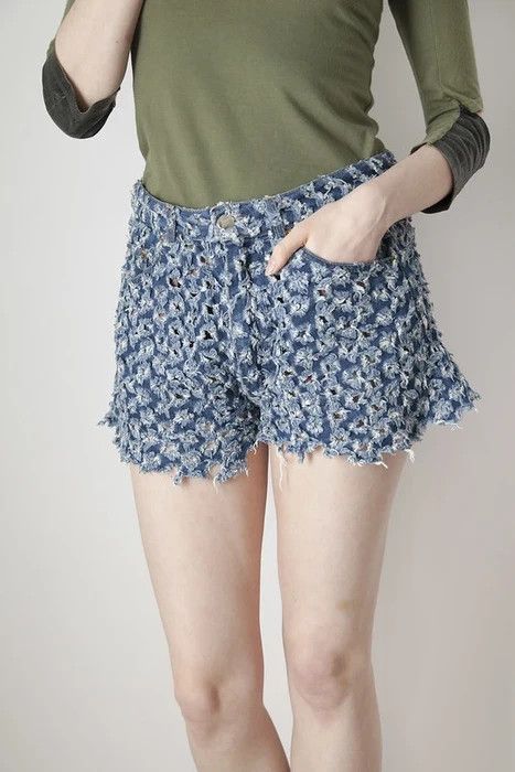 Vivienne Westwood SS90 cut & slash denim shorts Size US 26 / EU 42 - 6 Thumbnail