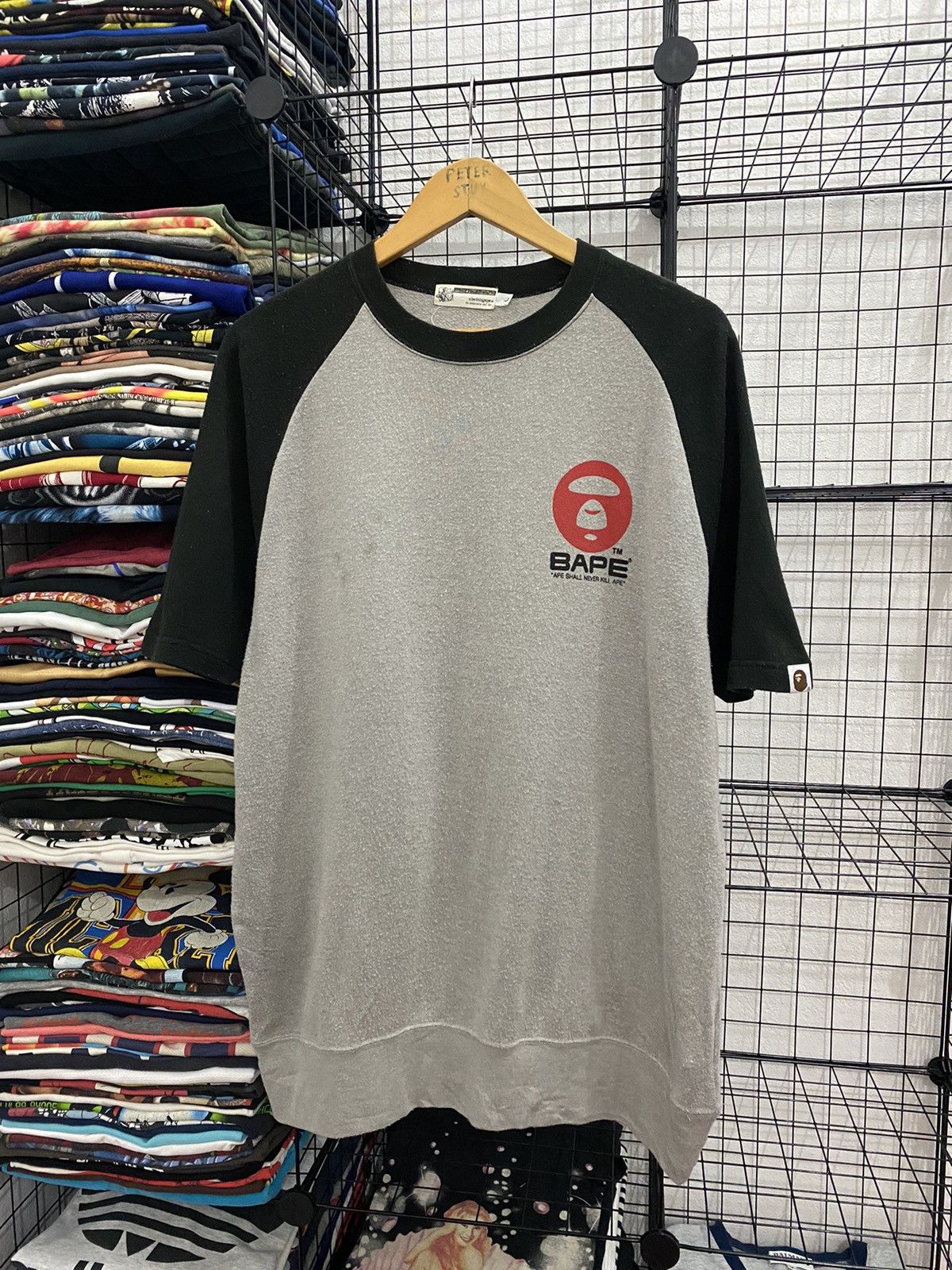 Bape Moon Face S/S Crewneck Size US L / EU 52-54 / 3 - 1 Thumbnail