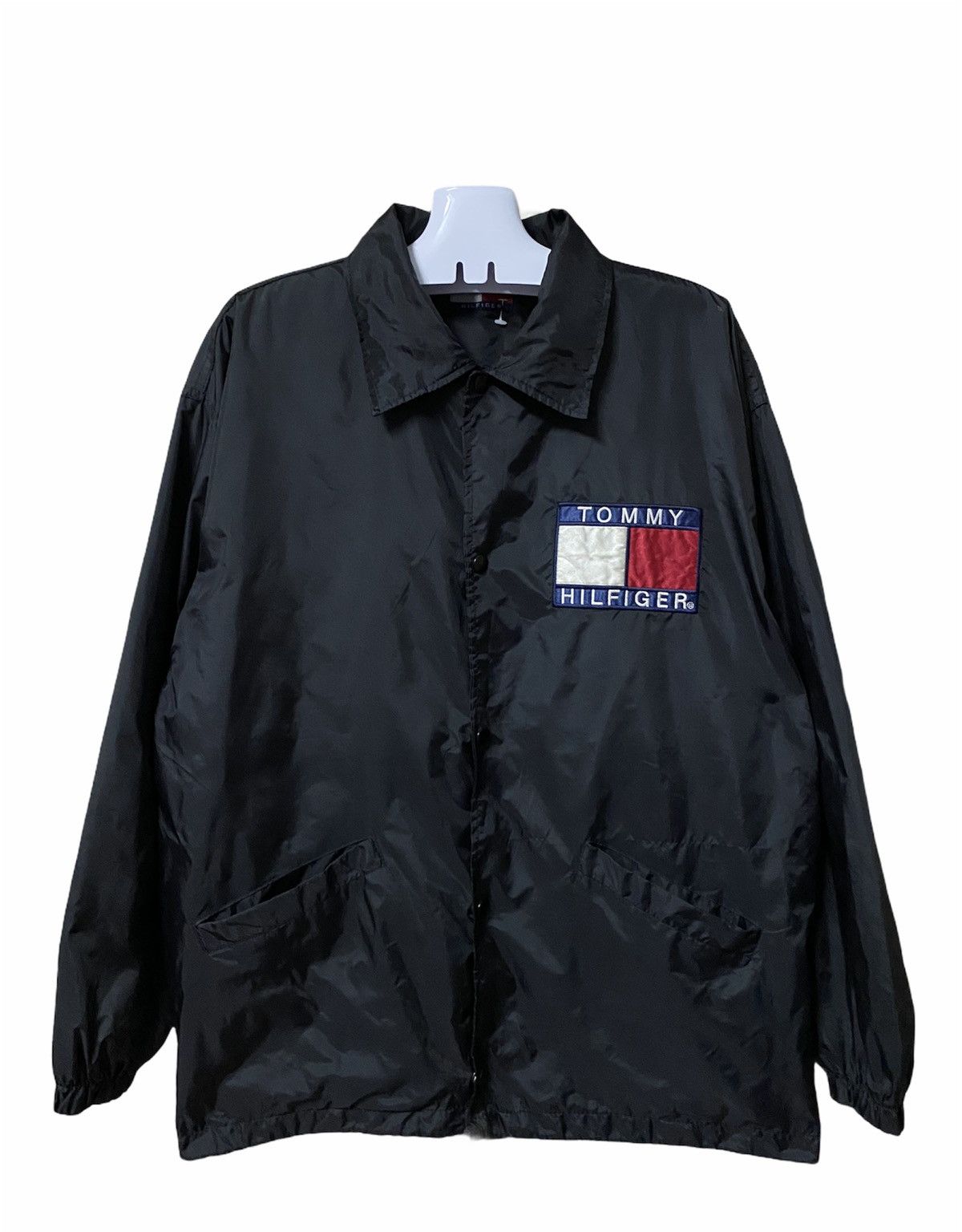A$AP Rocky × Tommy Hilfiger Big Logo Tommy Hilfiger Nylon Button Jacket Style Size US L / EU 52-54 / 3 - 3 Thumbnail