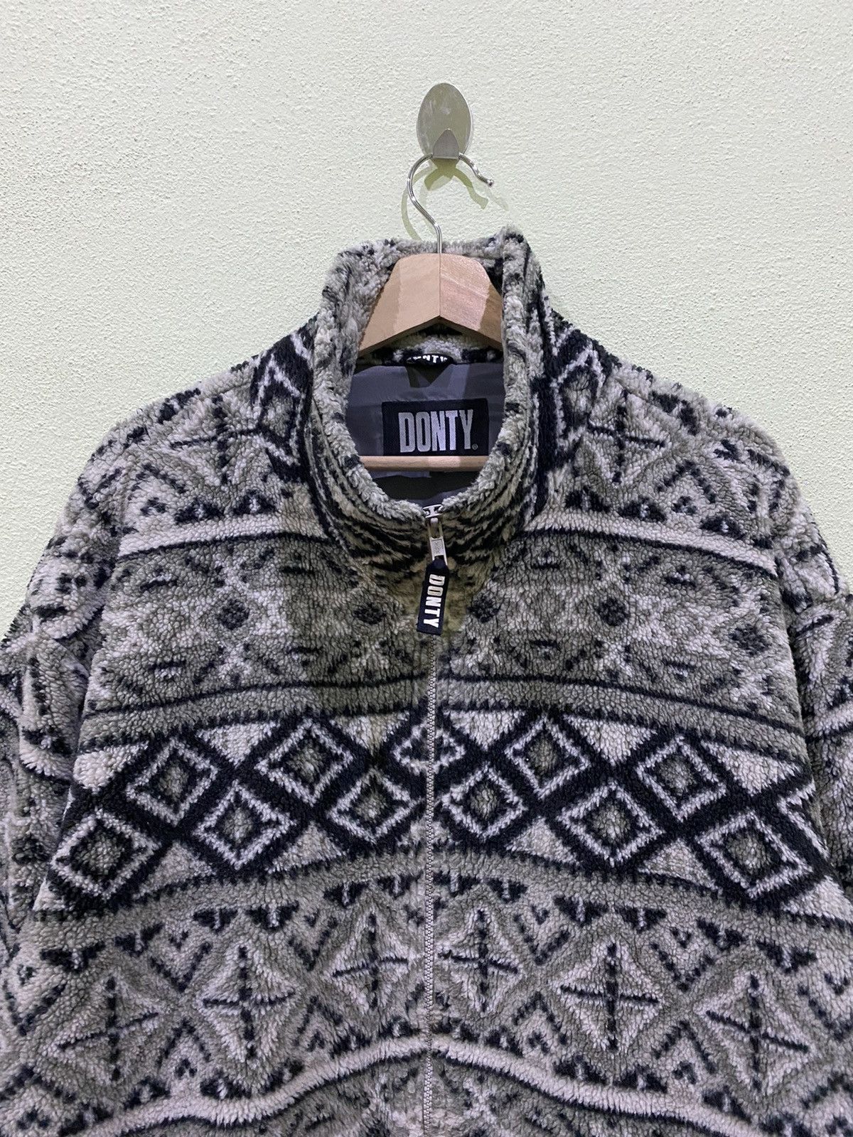 Japanese Brand Donty Printed Fleece Jacket Size US L / EU 52-54 / 3 - 2 Thumbnail