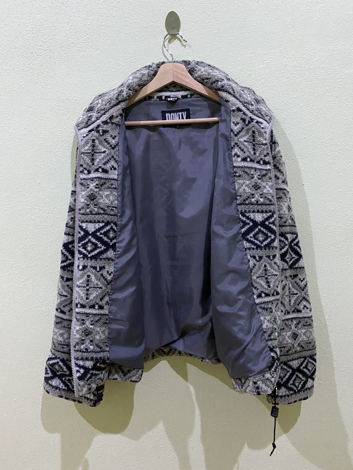 Japanese Brand Donty Printed Fleece Jacket Size US L / EU 52-54 / 3 - 12 Thumbnail