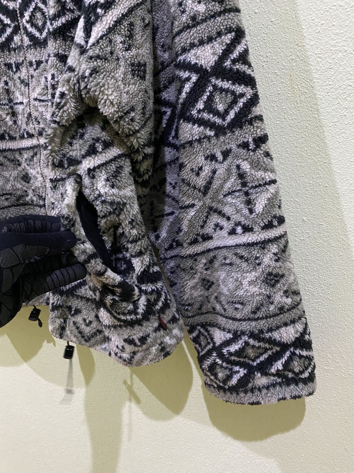 Japanese Brand Donty Printed Fleece Jacket Size US L / EU 52-54 / 3 - 3 Thumbnail