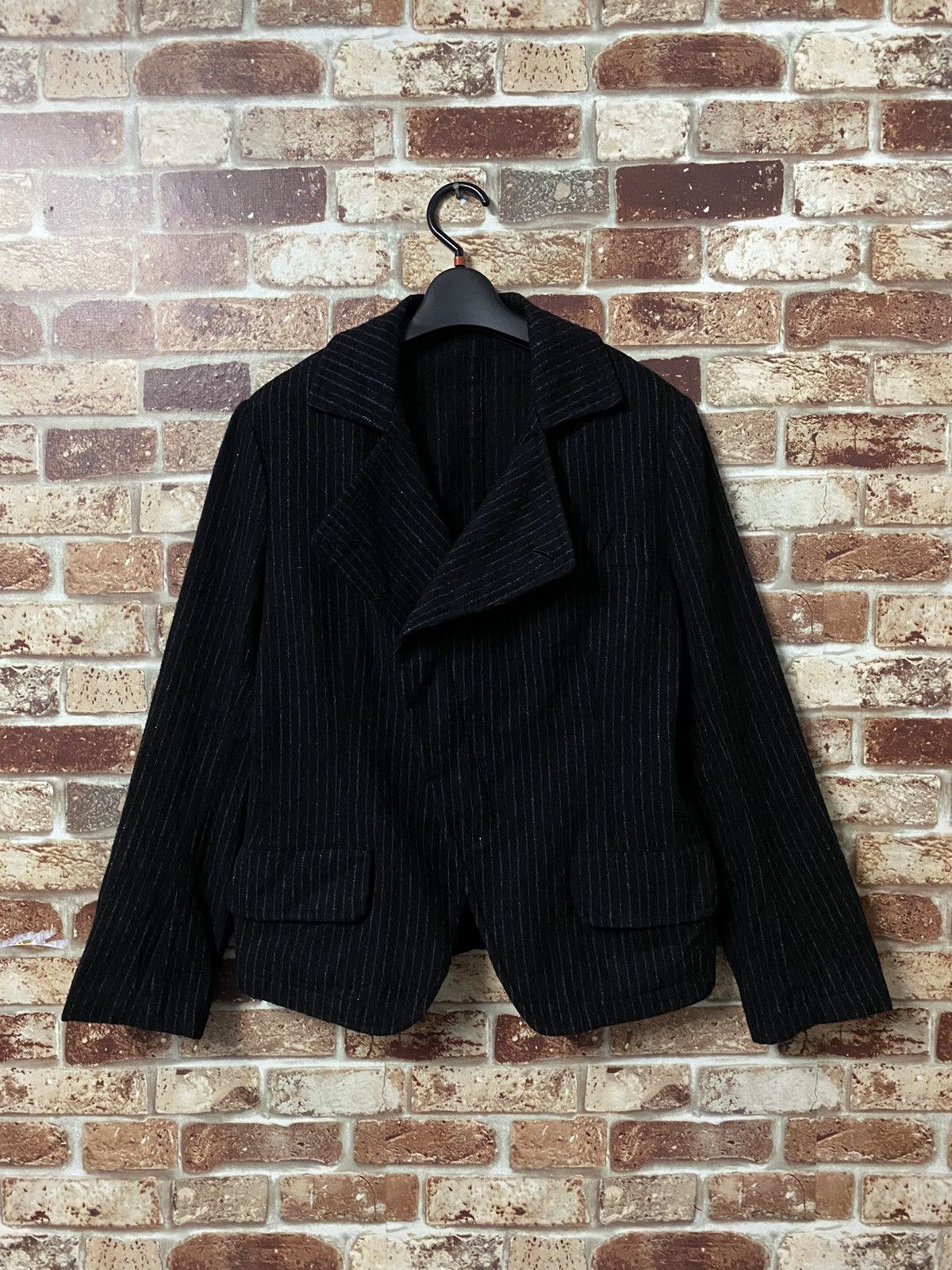 Designer × Yohji Yamamoto YO-J22-149 Y’S YOHJI YAMAMOTO CROPPED JACKET GK144 Size US M / EU 48-50 / 2 - 4 Thumbnail