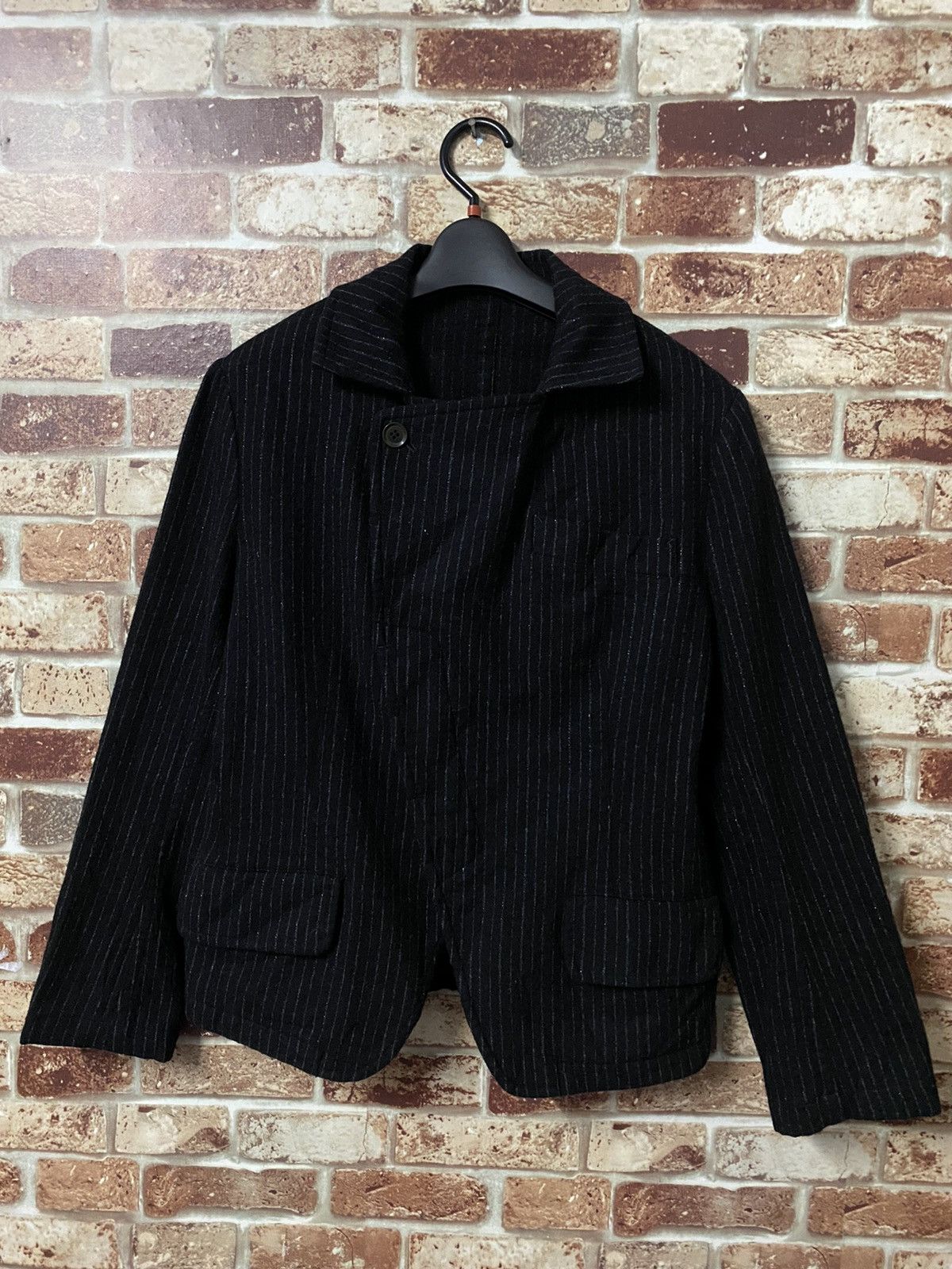 Designer × Yohji Yamamoto YO-J22-149 Y’S YOHJI YAMAMOTO CROPPED JACKET GK144 Size US M / EU 48-50 / 2 - 6 Thumbnail