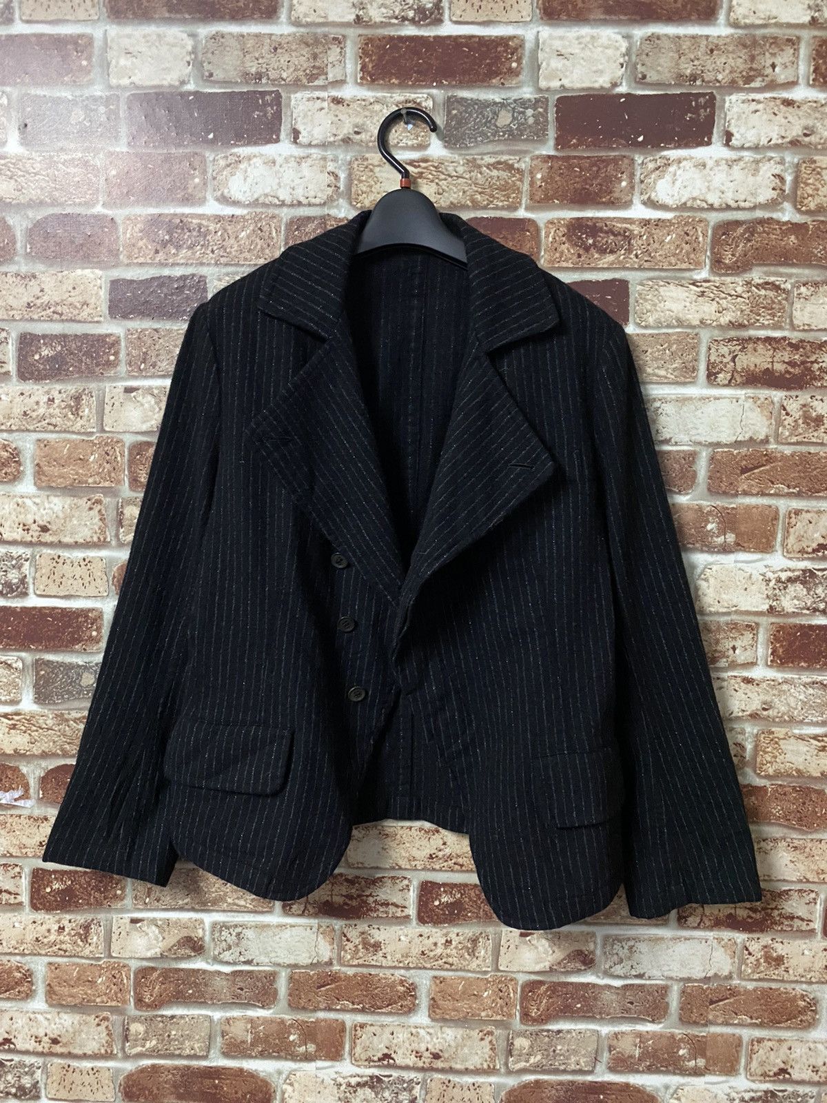 Designer × Yohji Yamamoto YO-J22-149 Y’S YOHJI YAMAMOTO CROPPED JACKET GK144 Size US M / EU 48-50 / 2 - 5 Thumbnail