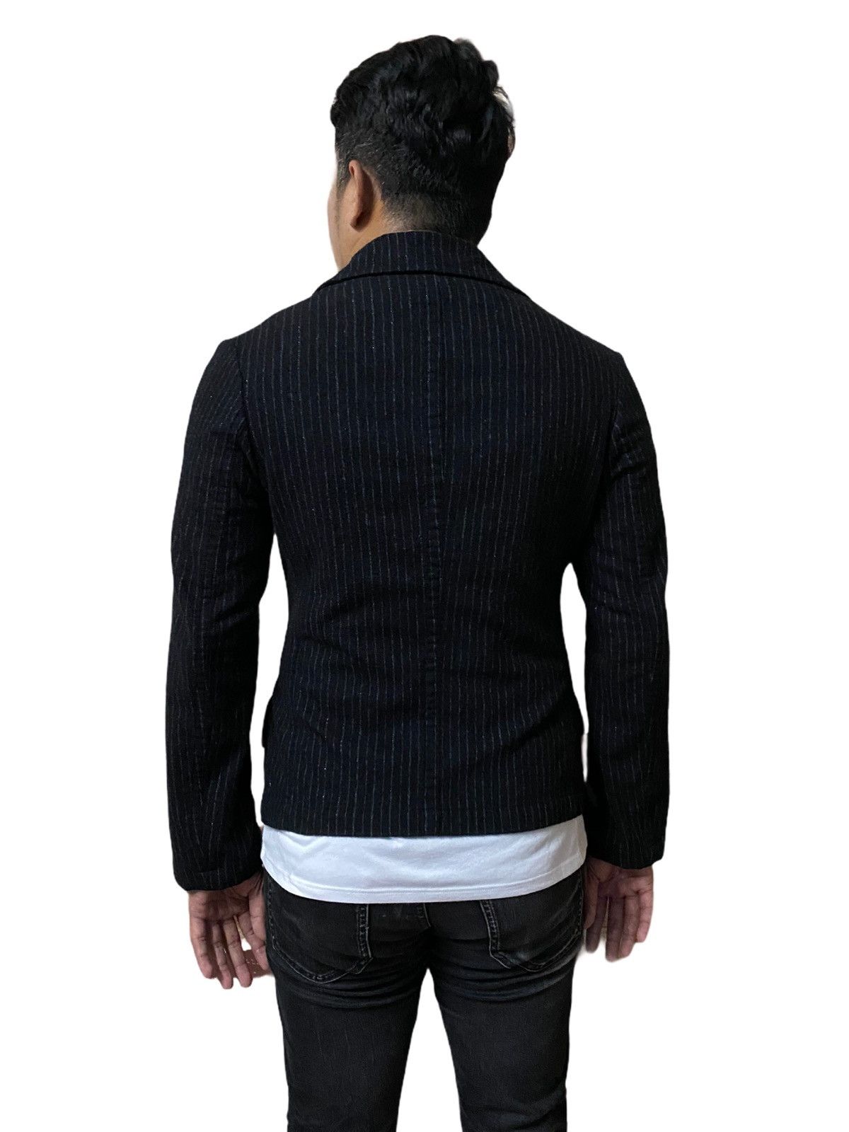 Designer × Yohji Yamamoto YO-J22-149 Y’S YOHJI YAMAMOTO CROPPED JACKET GK144 Size US M / EU 48-50 / 2 - 3 Thumbnail