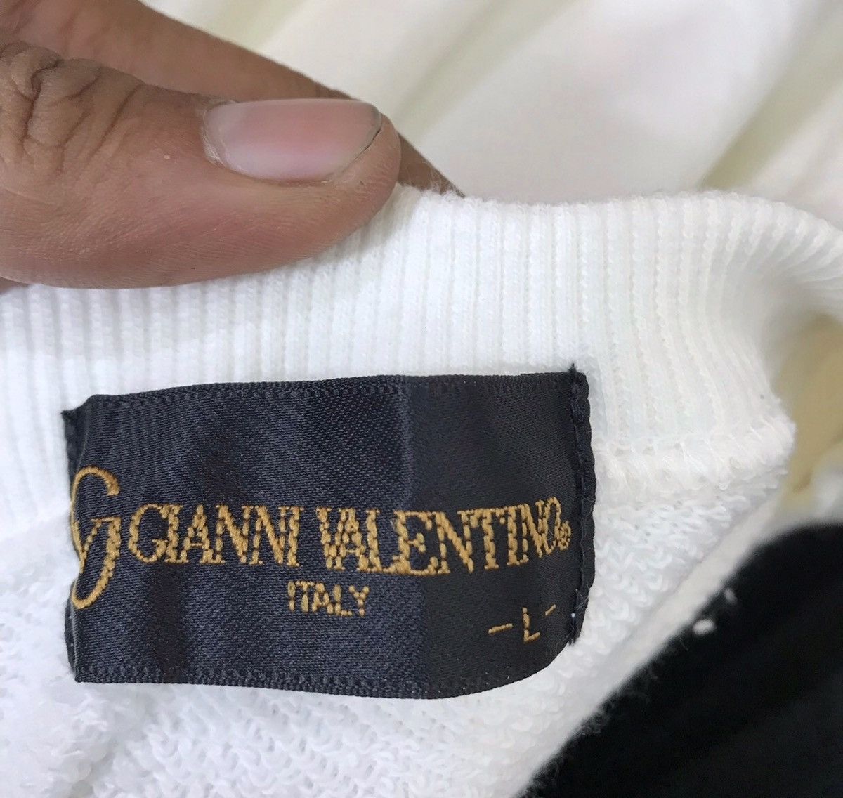 Gianni Valentino × Valentino Vintage Gianni Valentino Big Logo Sweatshirt Size US L / EU 52-54 / 3 - 4 Thumbnail