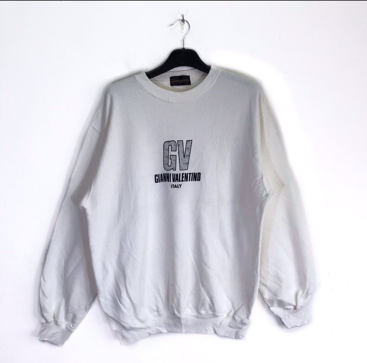 Gianni Valentino × Valentino Vintage Gianni Valentino Big Logo Sweatshirt Size US L / EU 52-54 / 3 - 1 Thumbnail