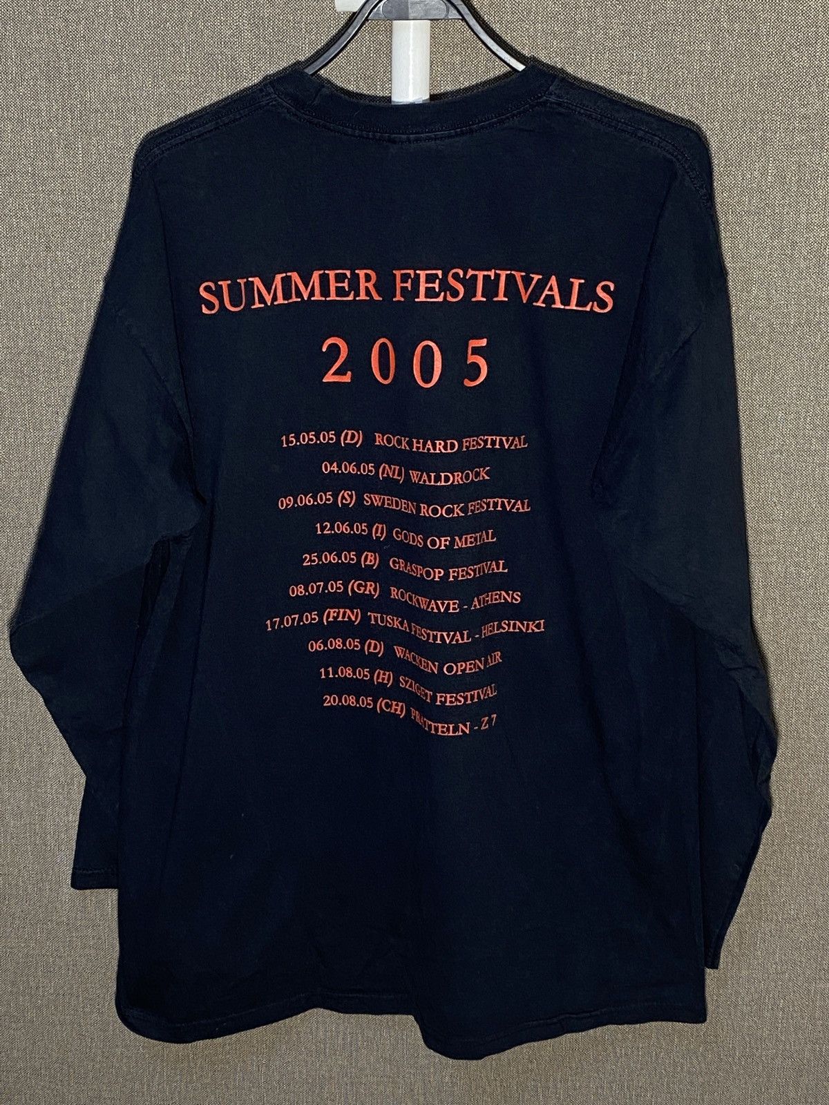 Band Tees 00s Vintage Accept Band 2005 Summer Festivals Long Sleeve Size US XL / EU 56 / 4 - 4 Thumbnail