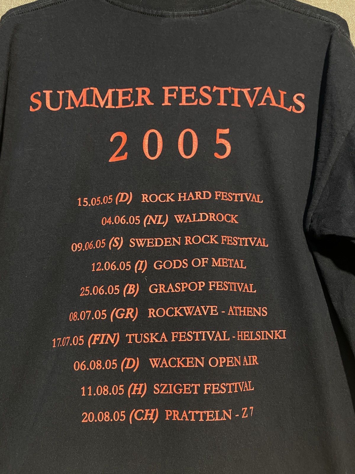Band Tees 00s Vintage Accept Band 2005 Summer Festivals Long Sleeve Size US XL / EU 56 / 4 - 5 Thumbnail