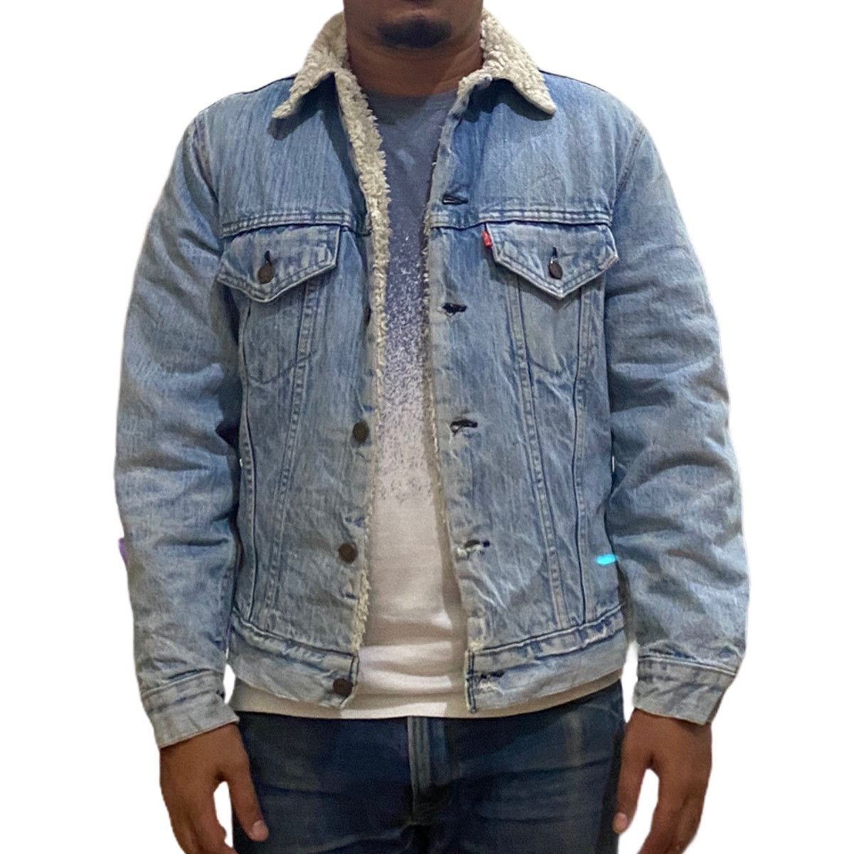 Levi's VINTAGE LEVI’S MADE IN USA DISTRESS DENIM JACKET Size US S / EU 44-46 / 1 - 1 Thumbnail