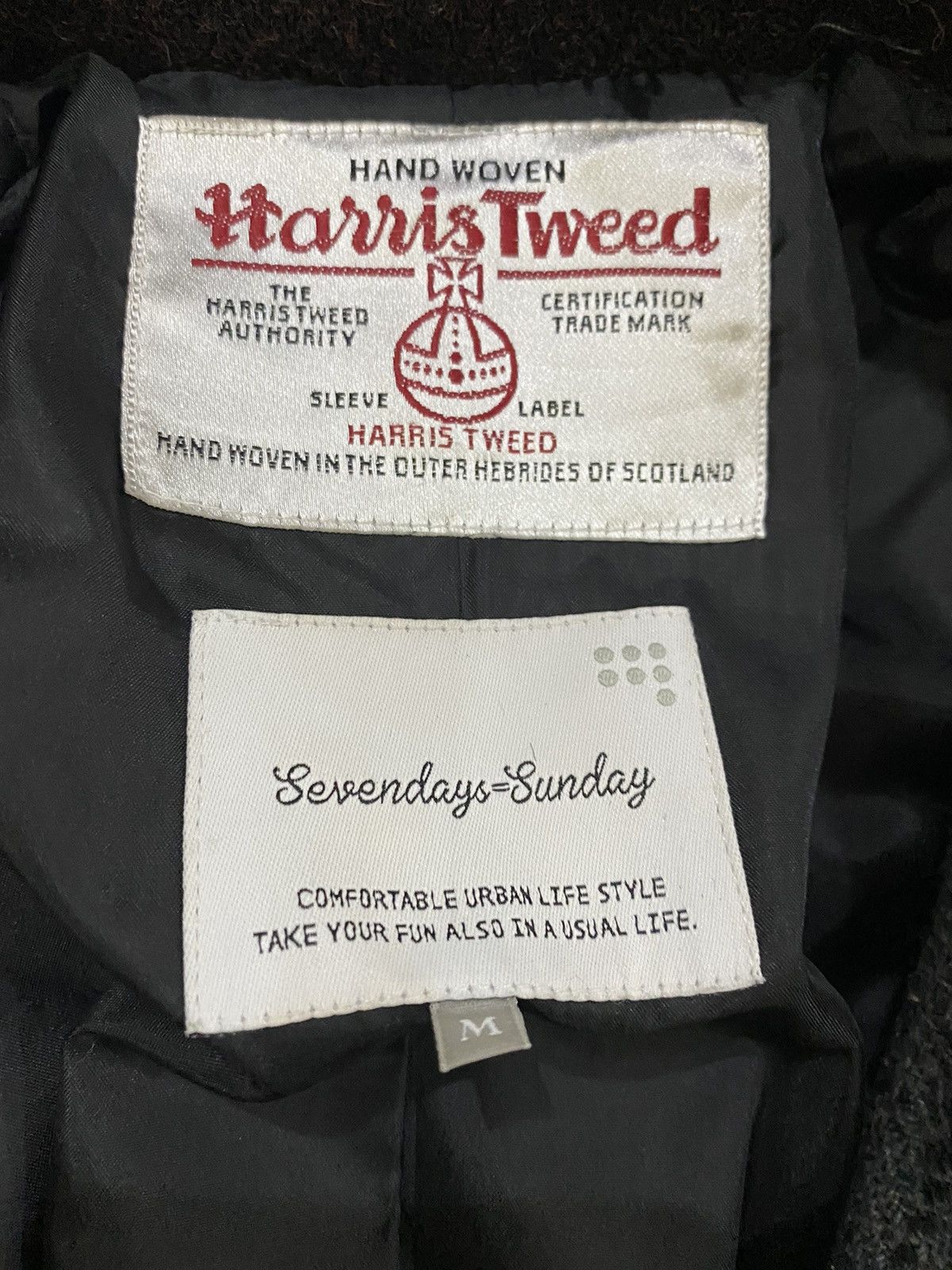 Harris Tweed × Japanese Brand 🔥LAST DROP🔥Harris Tweed x Sevenday Sunday Wool Jacket Size US M / EU 48-50 / 2 - 8 Thumbnail