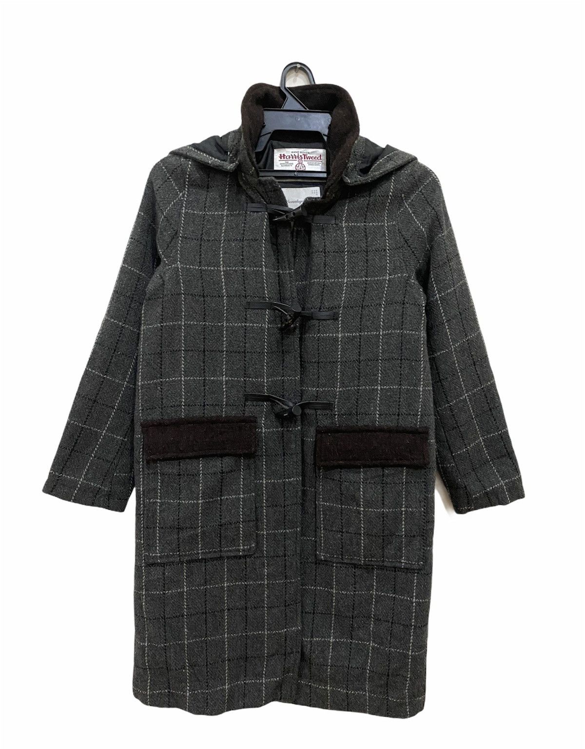 image of Harris Tweed X Sevenday Sunday Wool Jacket in Grey, Men's (Size Medium)
