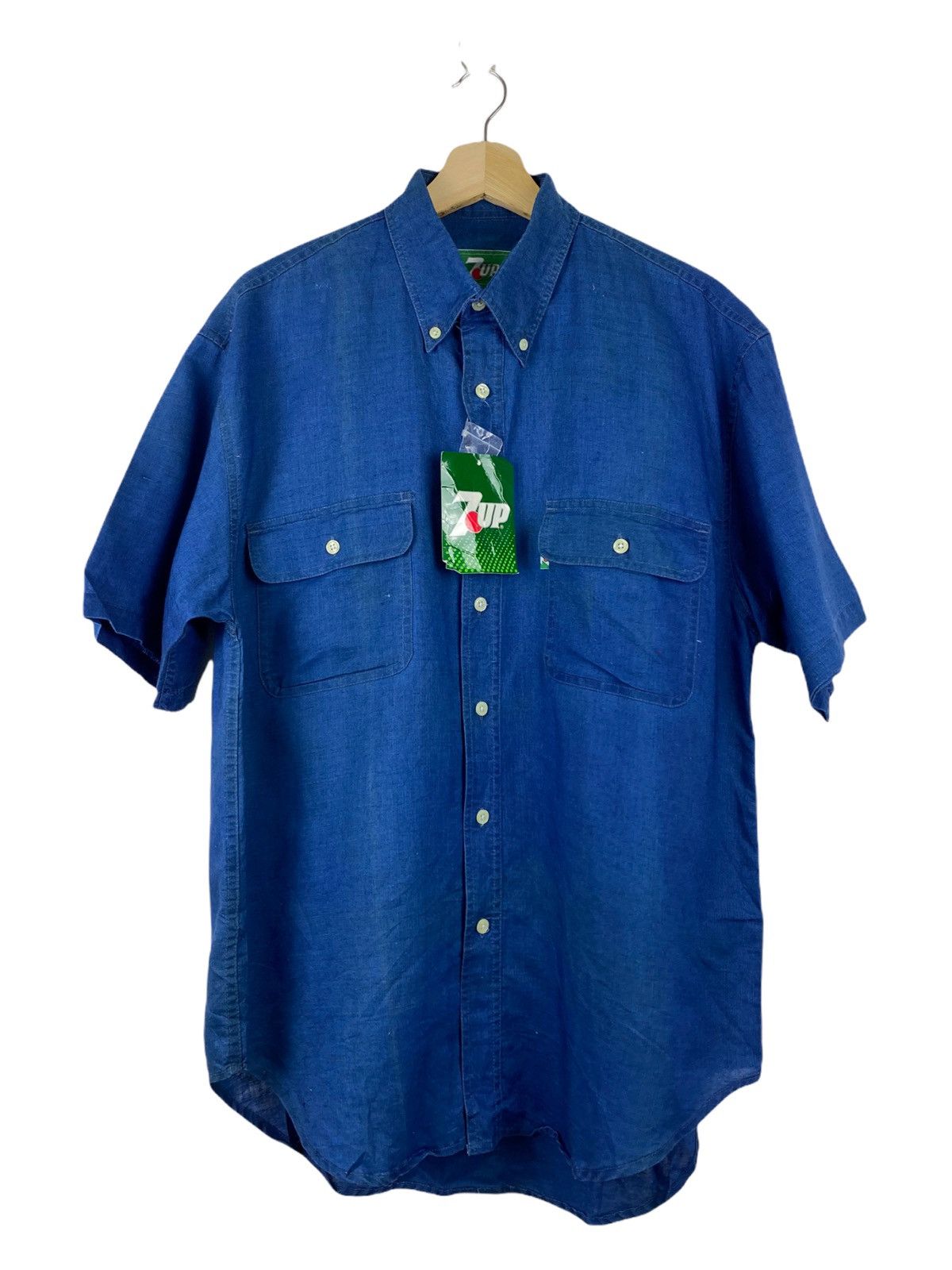 Coca Cola × Vintage VINTAGE 7 UP WORKER SHIRT Size US M / EU 48-50 / 2 - 1 Thumbnail