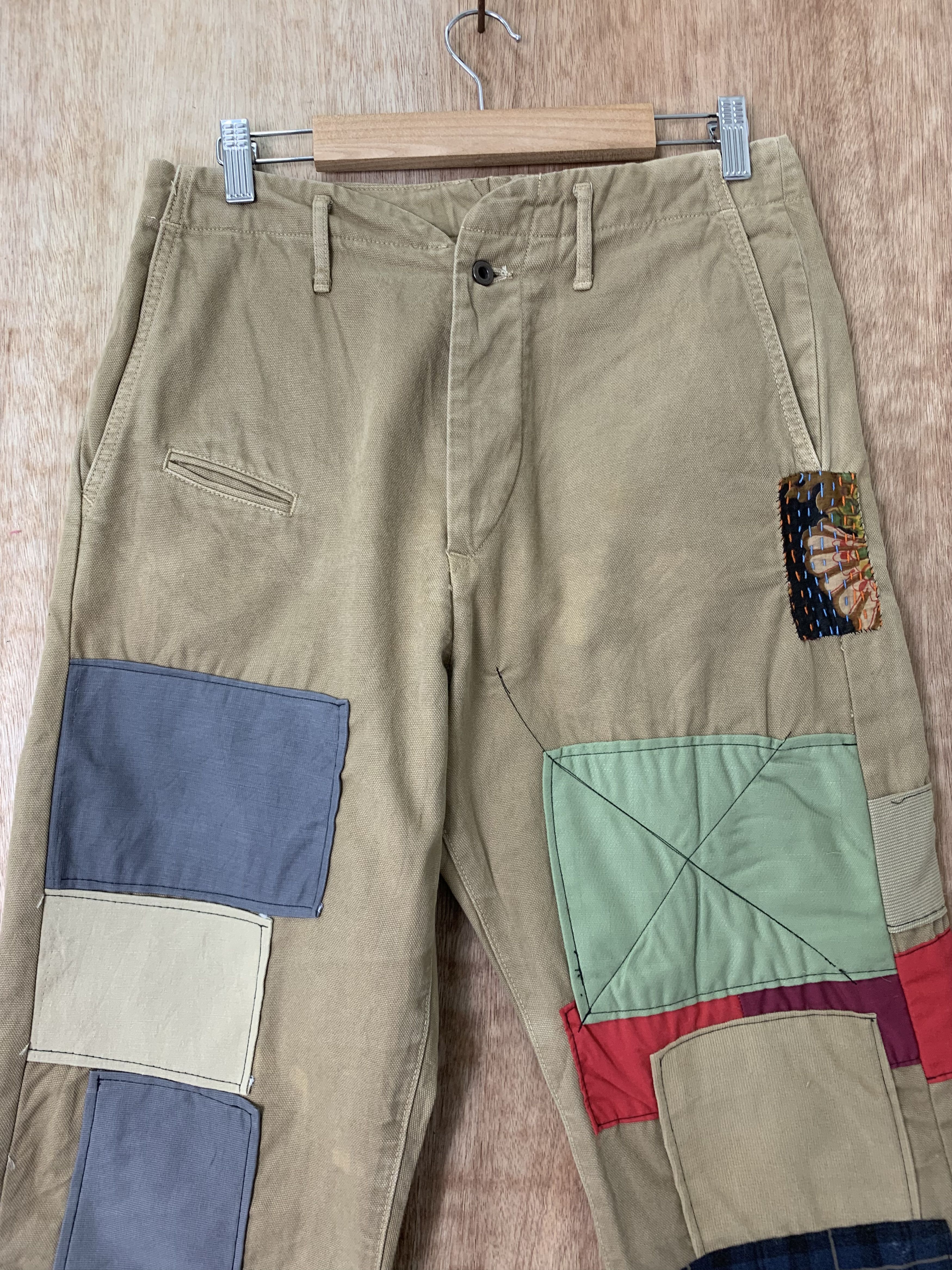 Japanese Brand Japanese Branded Pants Reconstructed Kapital Sashiko Custom Size US 28 / EU 44 - 4 Thumbnail