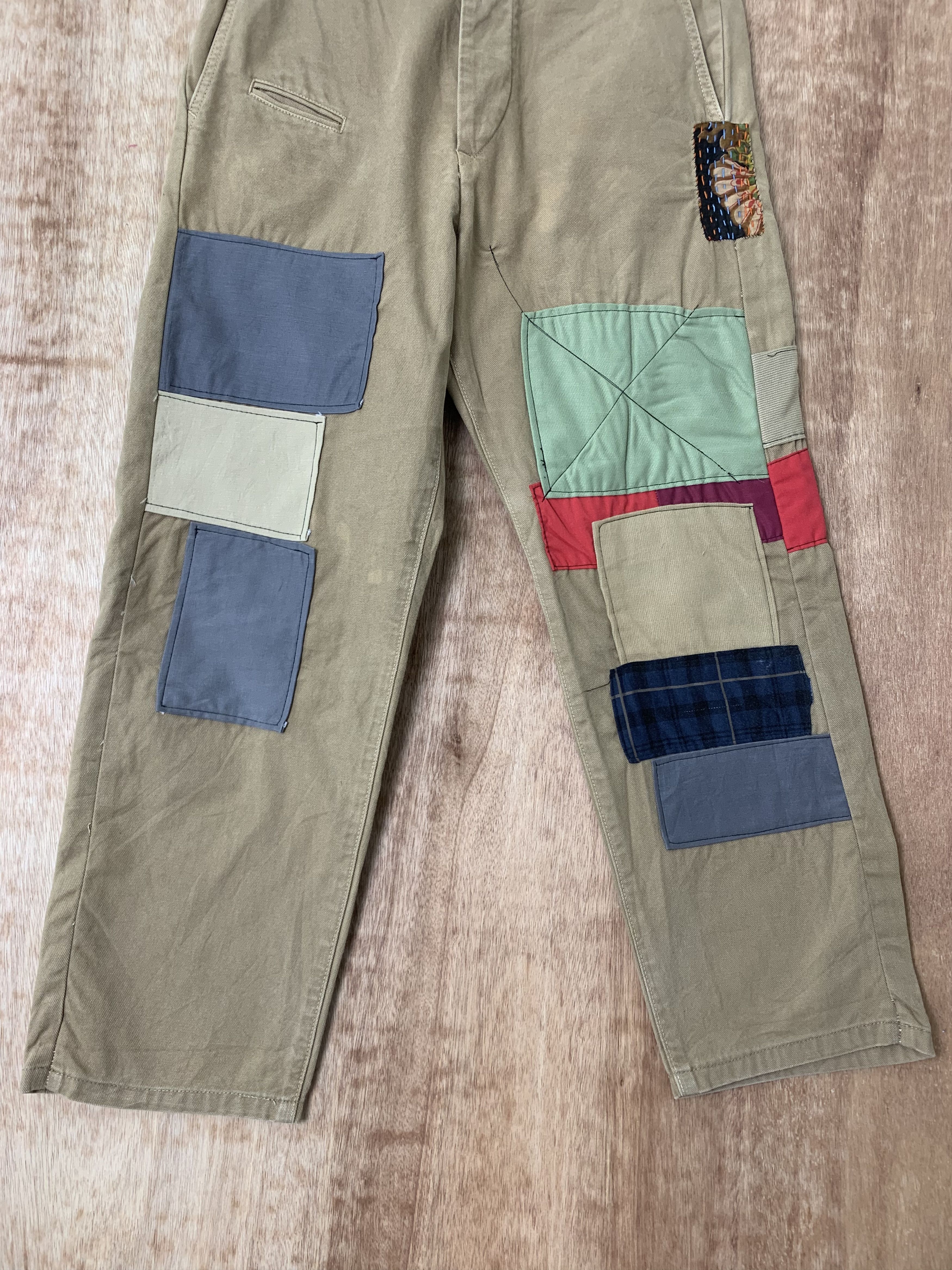 Japanese Brand Japanese Branded Pants Reconstructed Kapital Sashiko Custom Size US 28 / EU 44 - 5 Thumbnail
