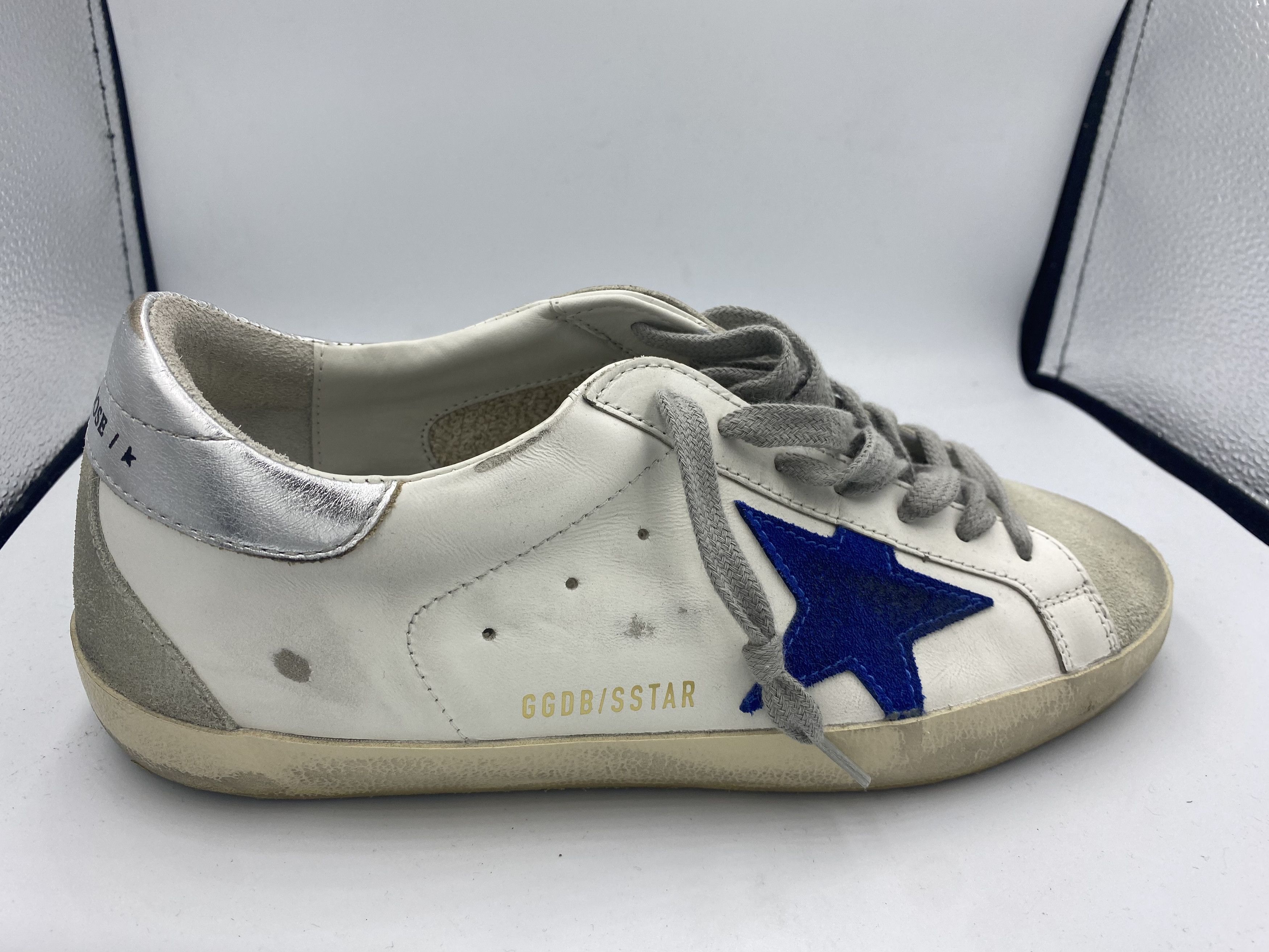Silver Blue Sneakers