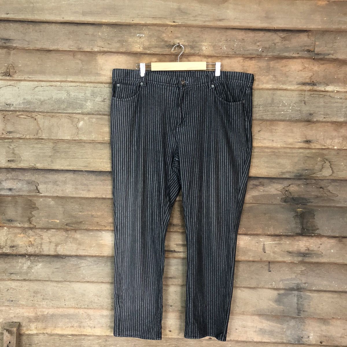 Japanese Brand Japanese Grey Big Size Straight Pants #A024 Size US 40 / EU 56 - 1 Thumbnail