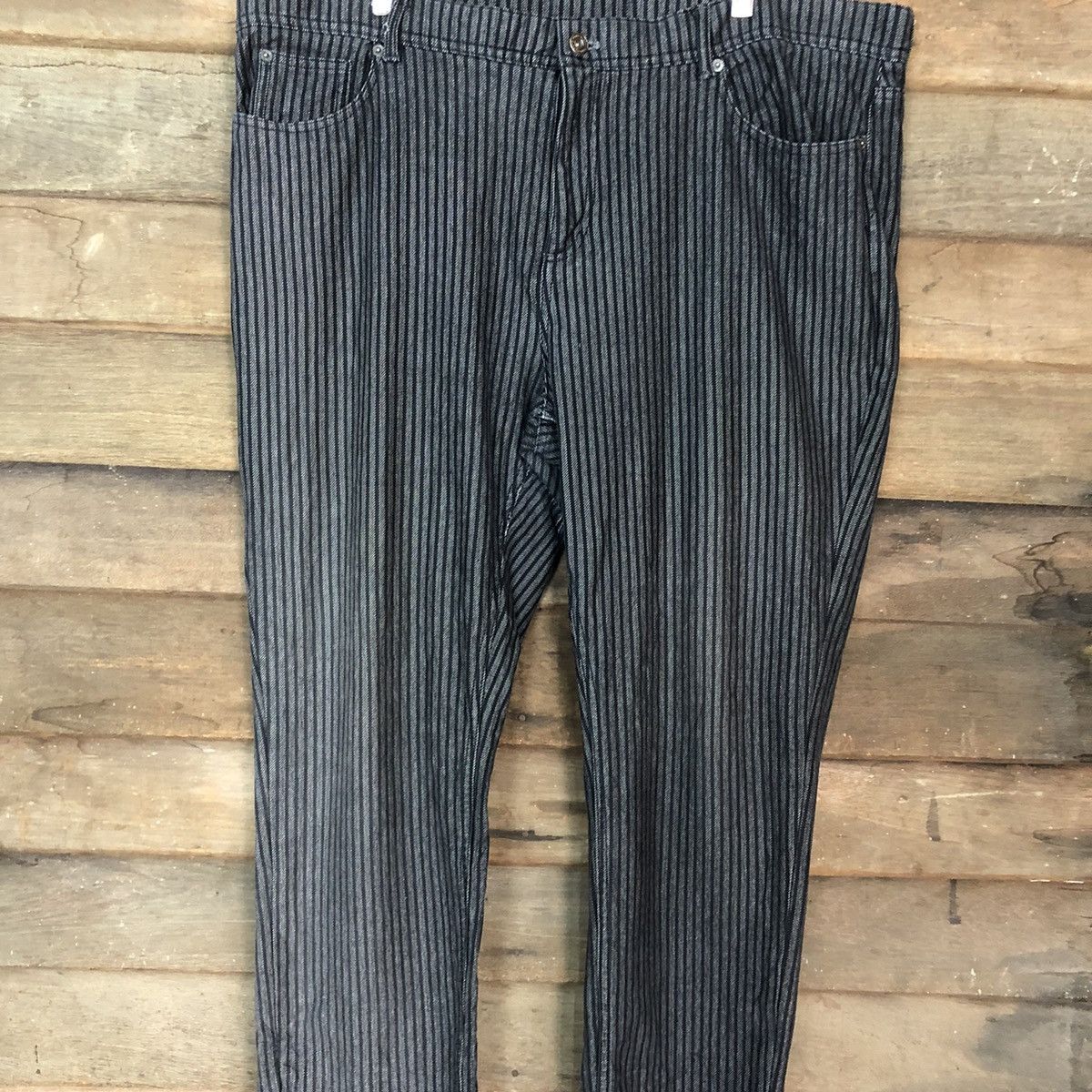 Japanese Brand Japanese Grey Big Size Straight Pants #A024 Size US 40 / EU 56 - 4 Thumbnail