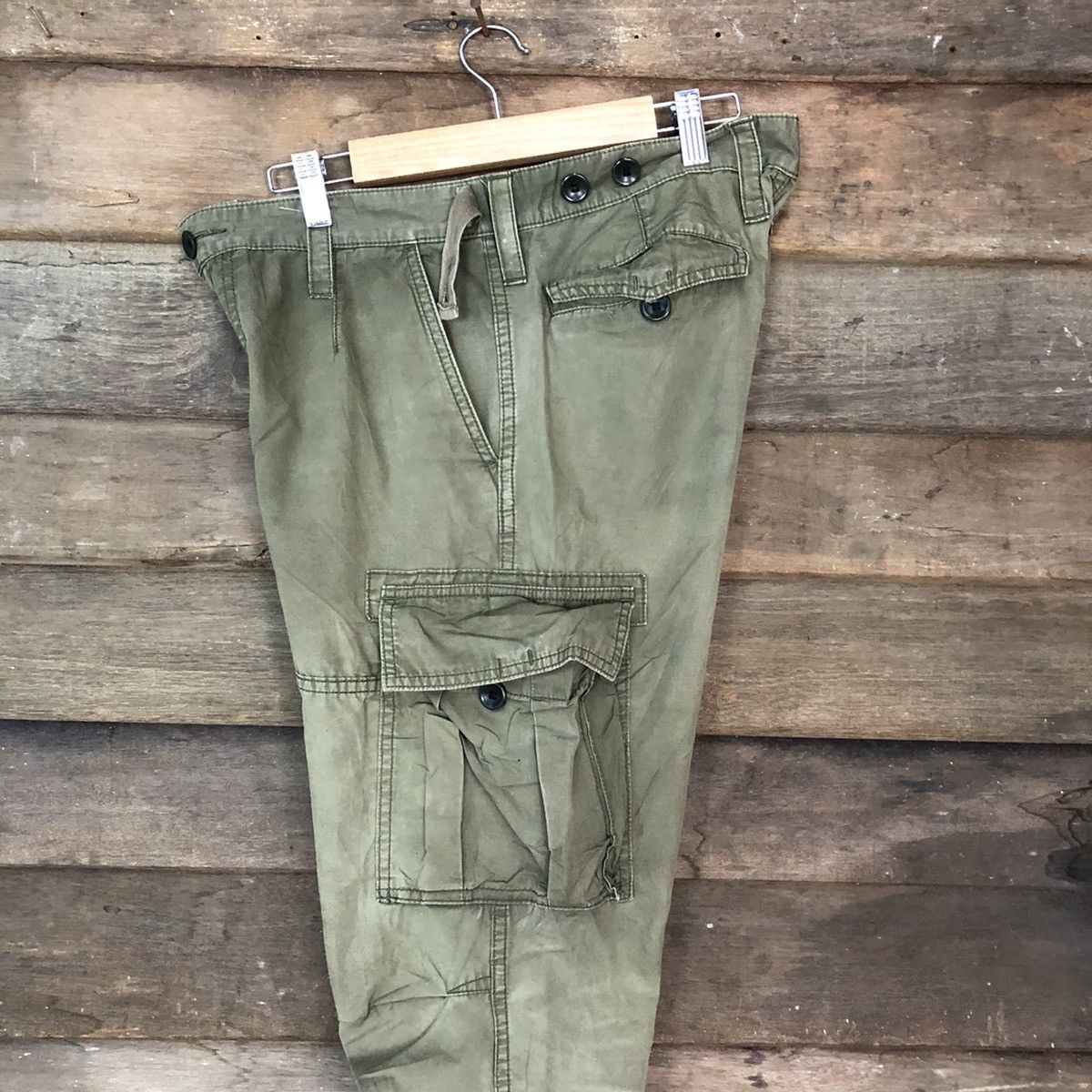 Japanese Brand JAPANESE BRANDED Multipocket United Arrows Green Cargo Pants Size US 30 / EU 46 - 17 Thumbnail