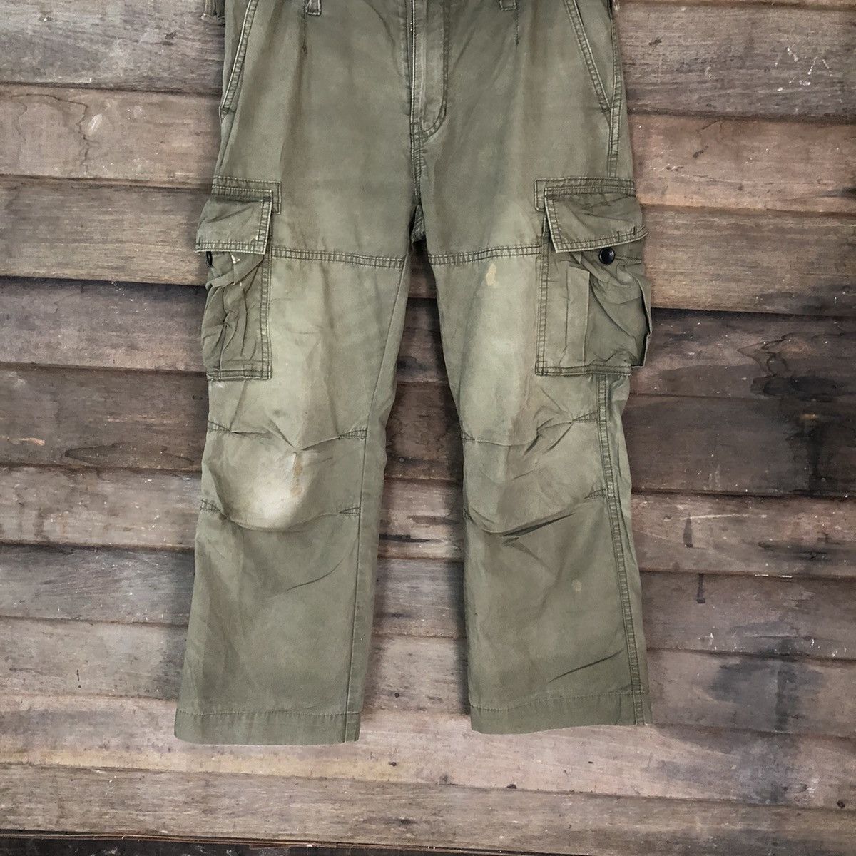 Japanese Brand JAPANESE BRANDED Multipocket United Arrows Green Cargo Pants Size US 30 / EU 46 - 3 Thumbnail