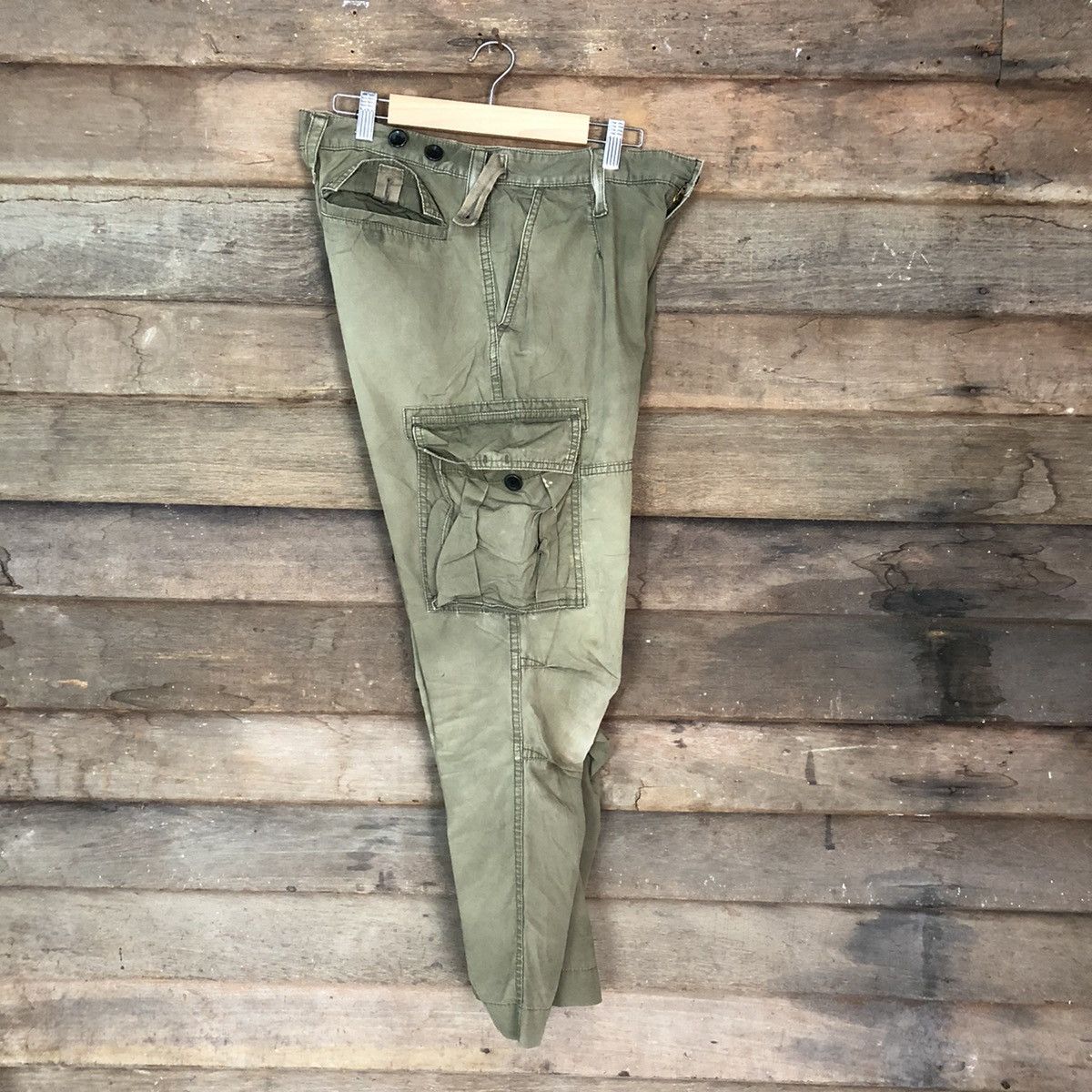 Japanese Brand JAPANESE BRANDED Multipocket United Arrows Green Cargo Pants Size US 30 / EU 46 - 19 Thumbnail