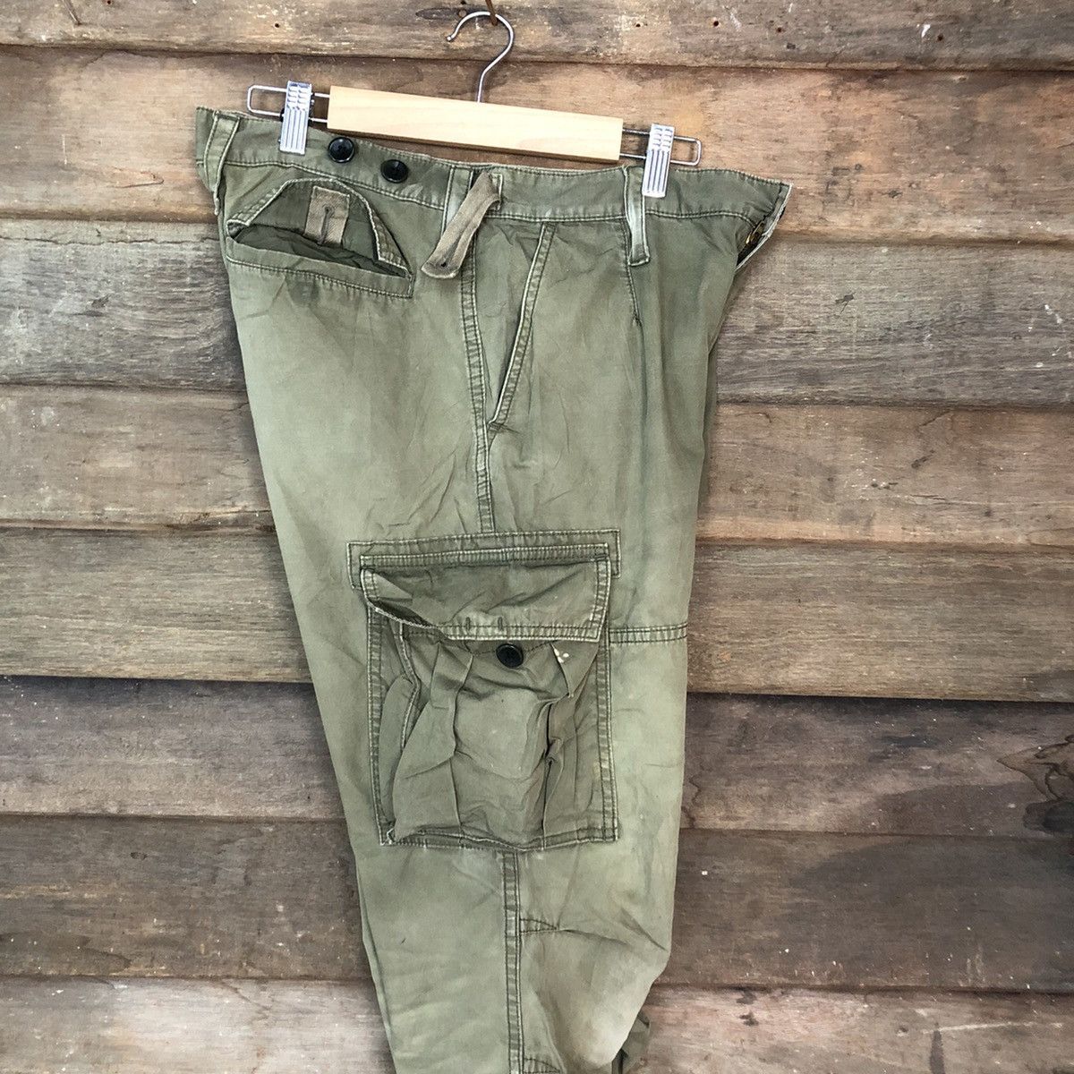 Japanese Brand JAPANESE BRANDED Multipocket United Arrows Green Cargo Pants Size US 30 / EU 46 - 20 Thumbnail