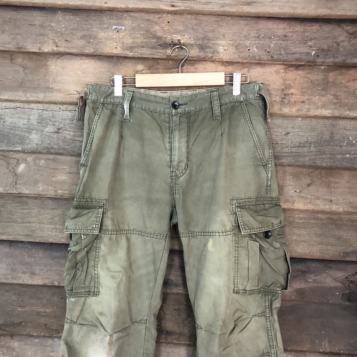 Japanese Brand JAPANESE BRANDED Multipocket United Arrows Green Cargo Pants Size US 30 / EU 46 - 2 Thumbnail