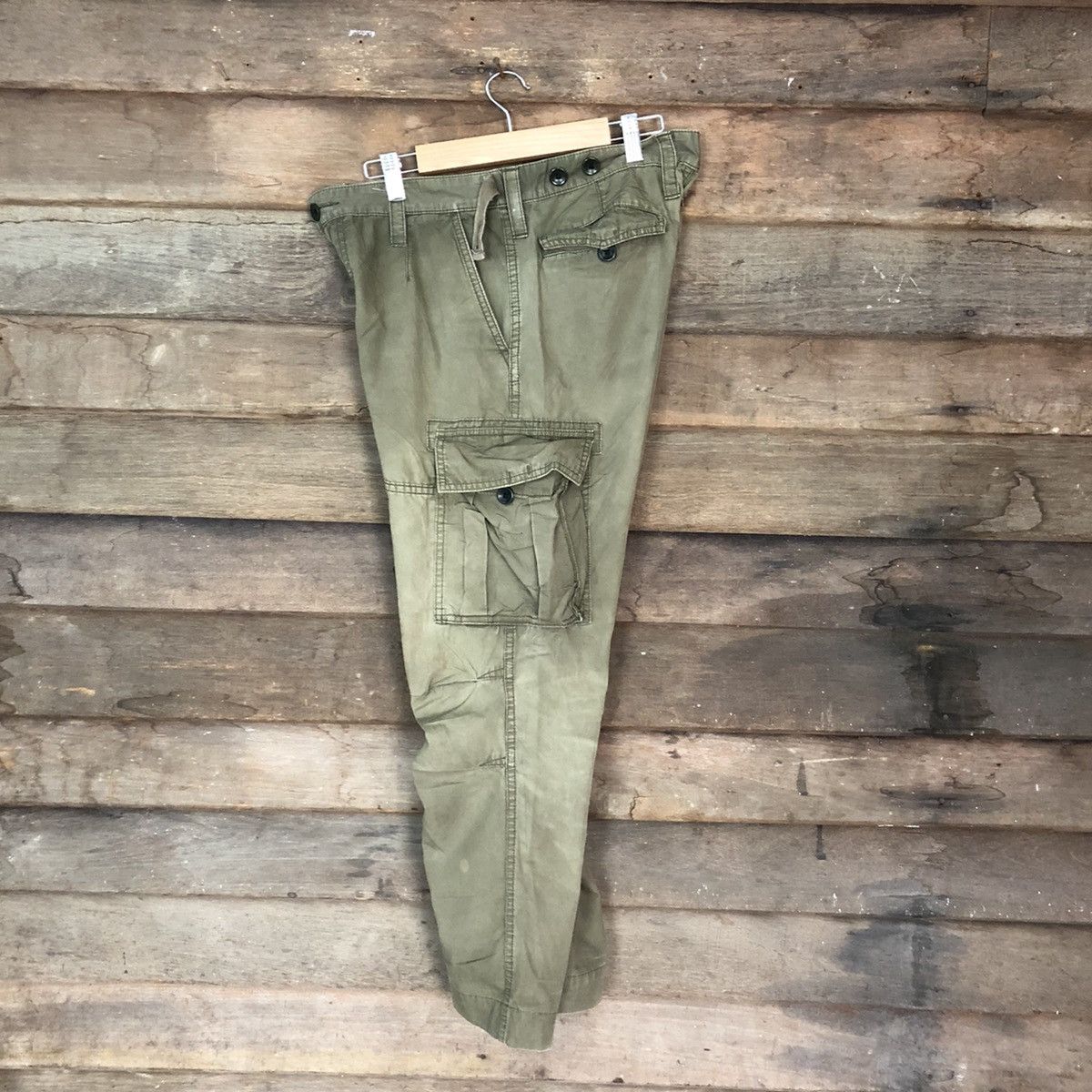 Japanese Brand JAPANESE BRANDED Multipocket United Arrows Green Cargo Pants Size US 30 / EU 46 - 16 Thumbnail
