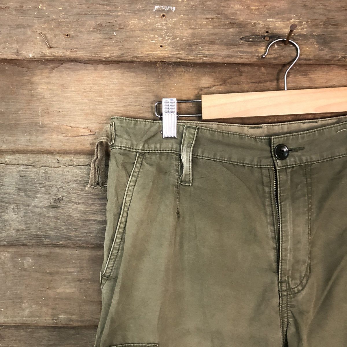 Japanese Brand JAPANESE BRANDED Multipocket United Arrows Green Cargo Pants Size US 30 / EU 46 - 4 Thumbnail