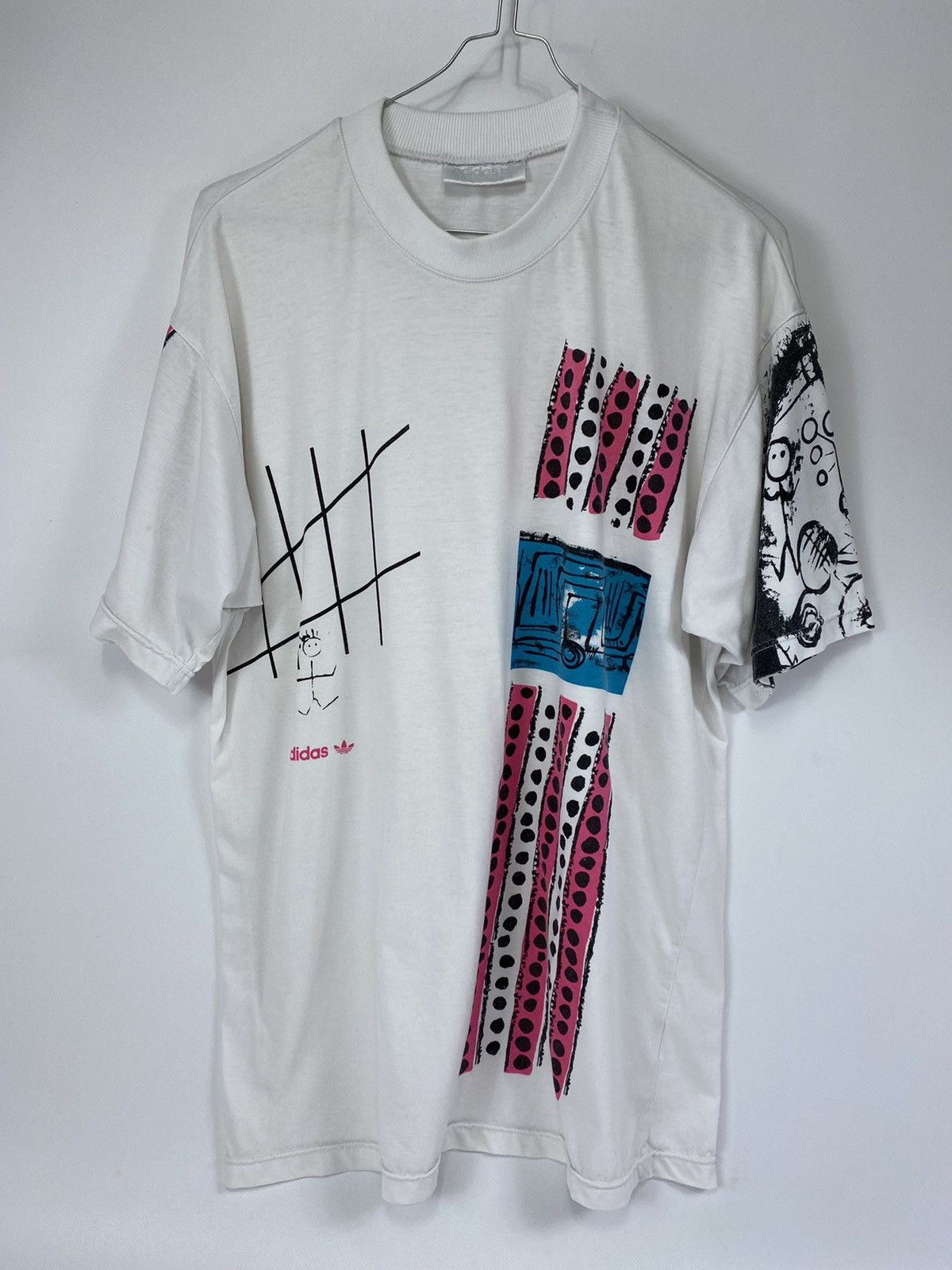 Adidas LASTDROP🔥Adidas Rare Abstract Graphic Multicolored T-shirt Size US L / EU 52-54 / 3 - 2 Thumbnail
