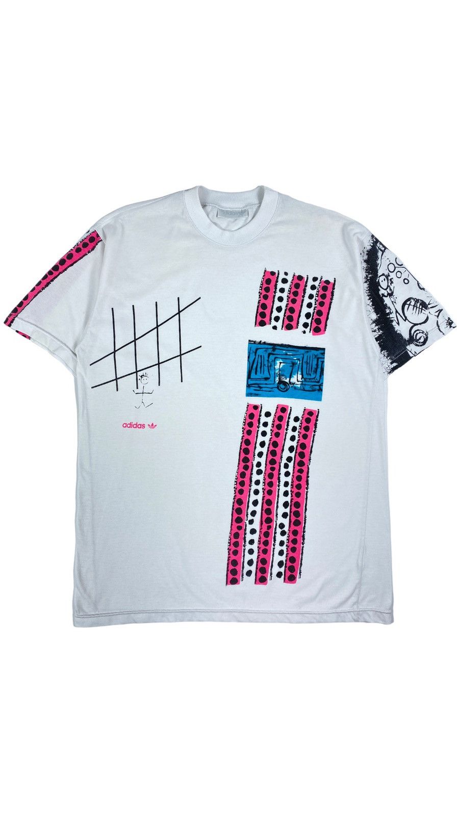 Adidas LASTDROP🔥Adidas Rare Abstract Graphic Multicolored T-shirt Size US L / EU 52-54 / 3 - 1 Thumbnail