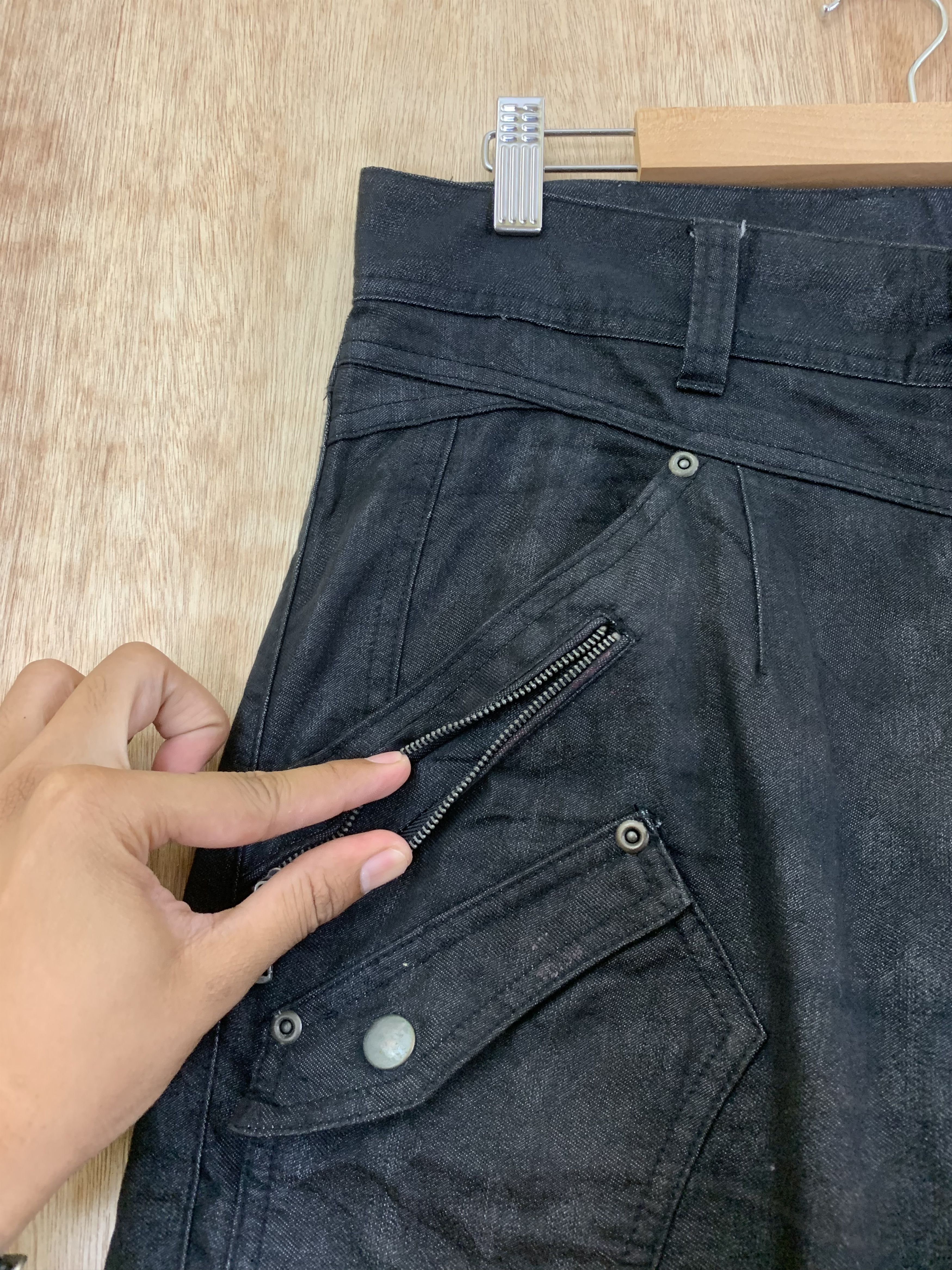 Cargo Pants Semantic Design Black Multipocket Style