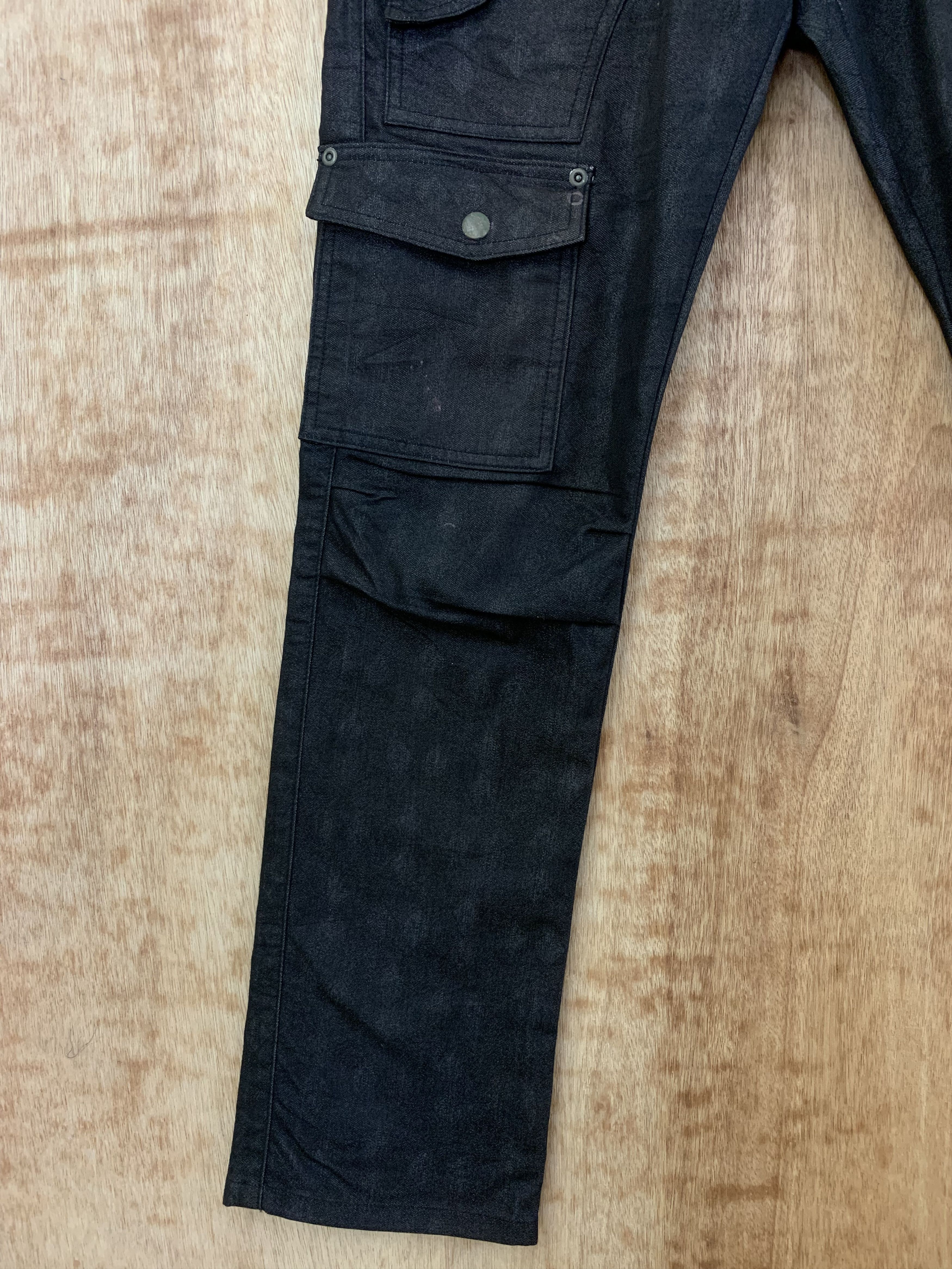 Cargo Pants Semantic Design Black Multipocket Style