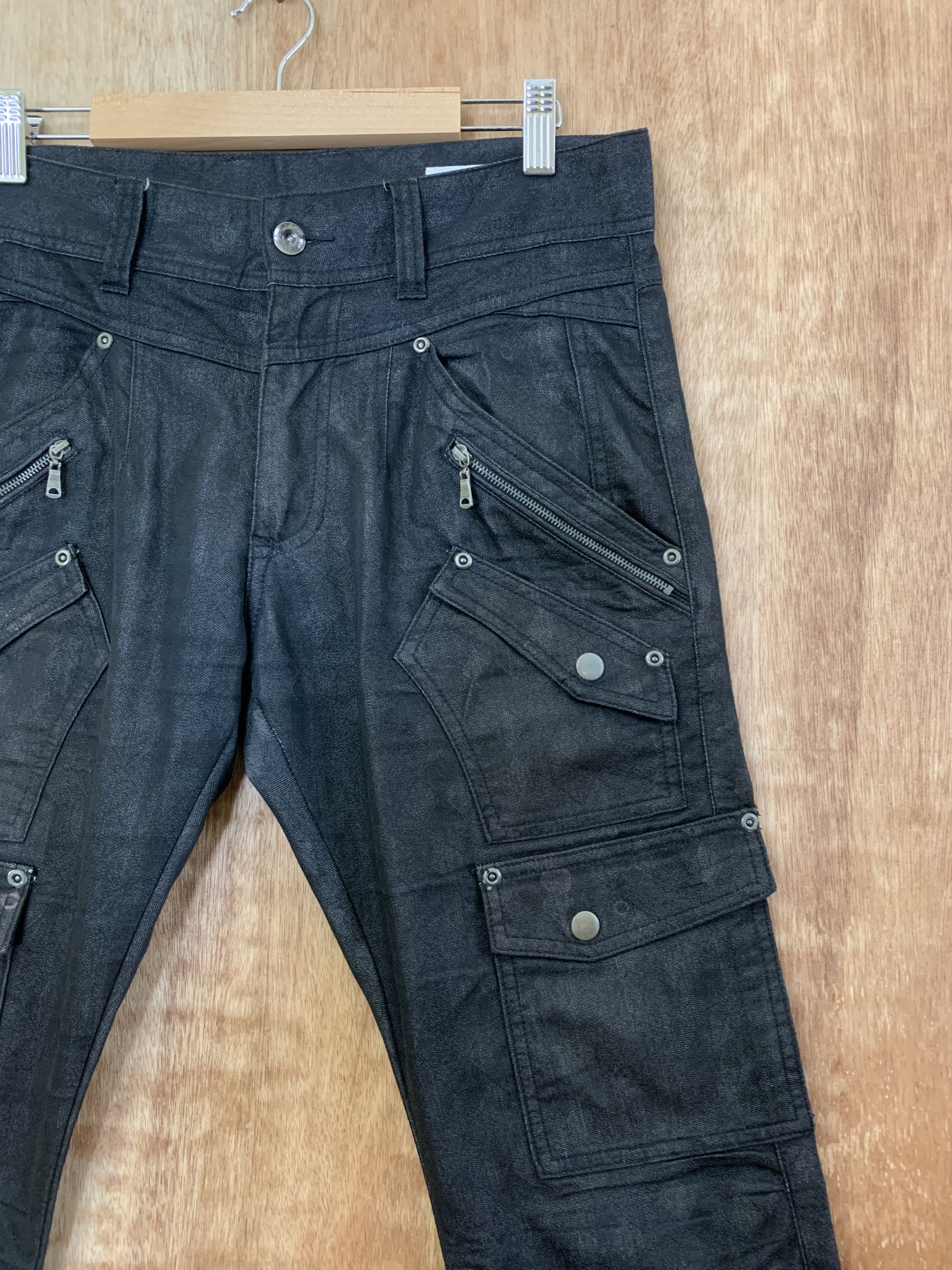 Cargo Pants Semantic Design Black Multipocket Style
