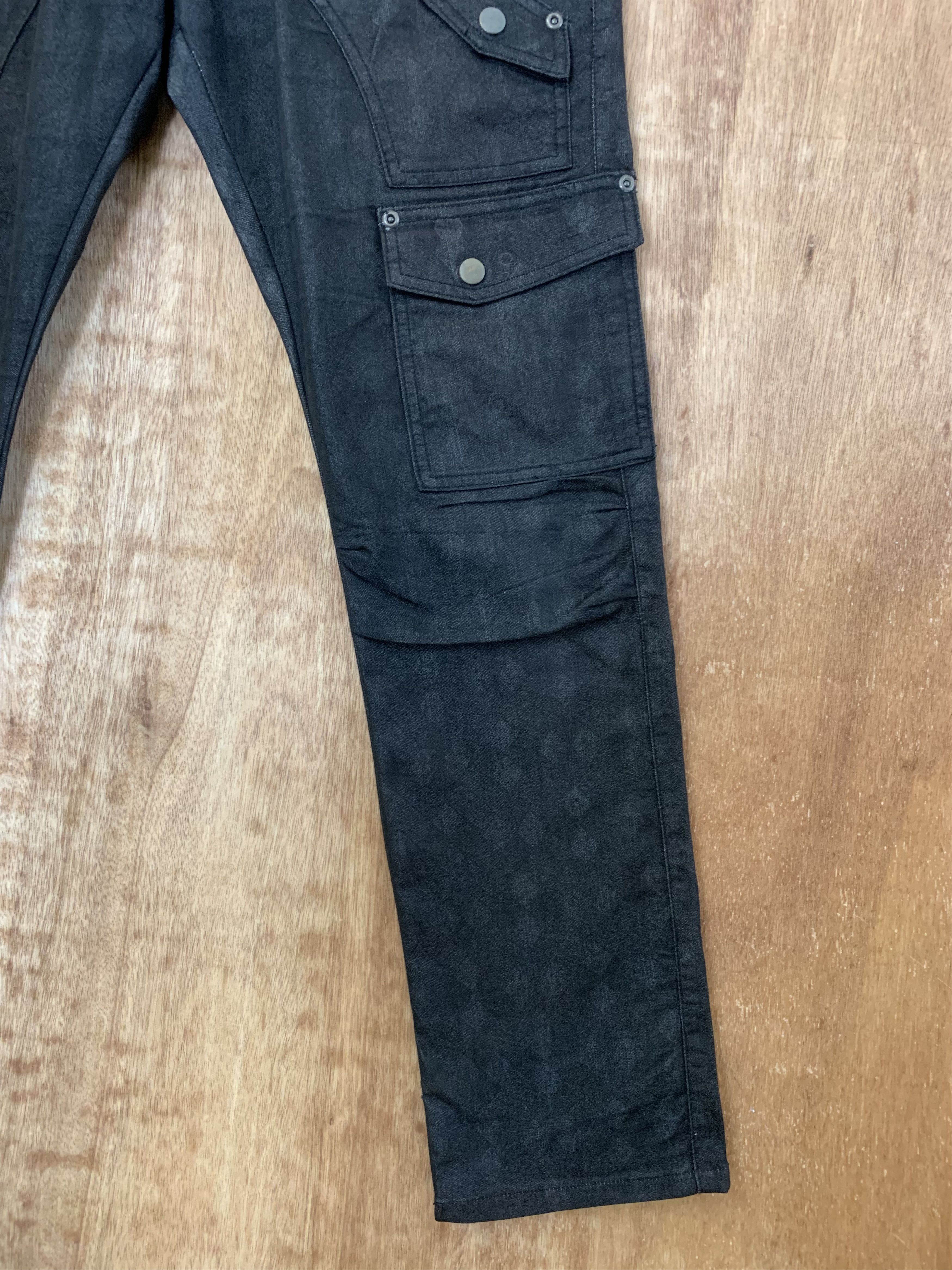 Cargo Pants Semantic Design Black Multipocket Style