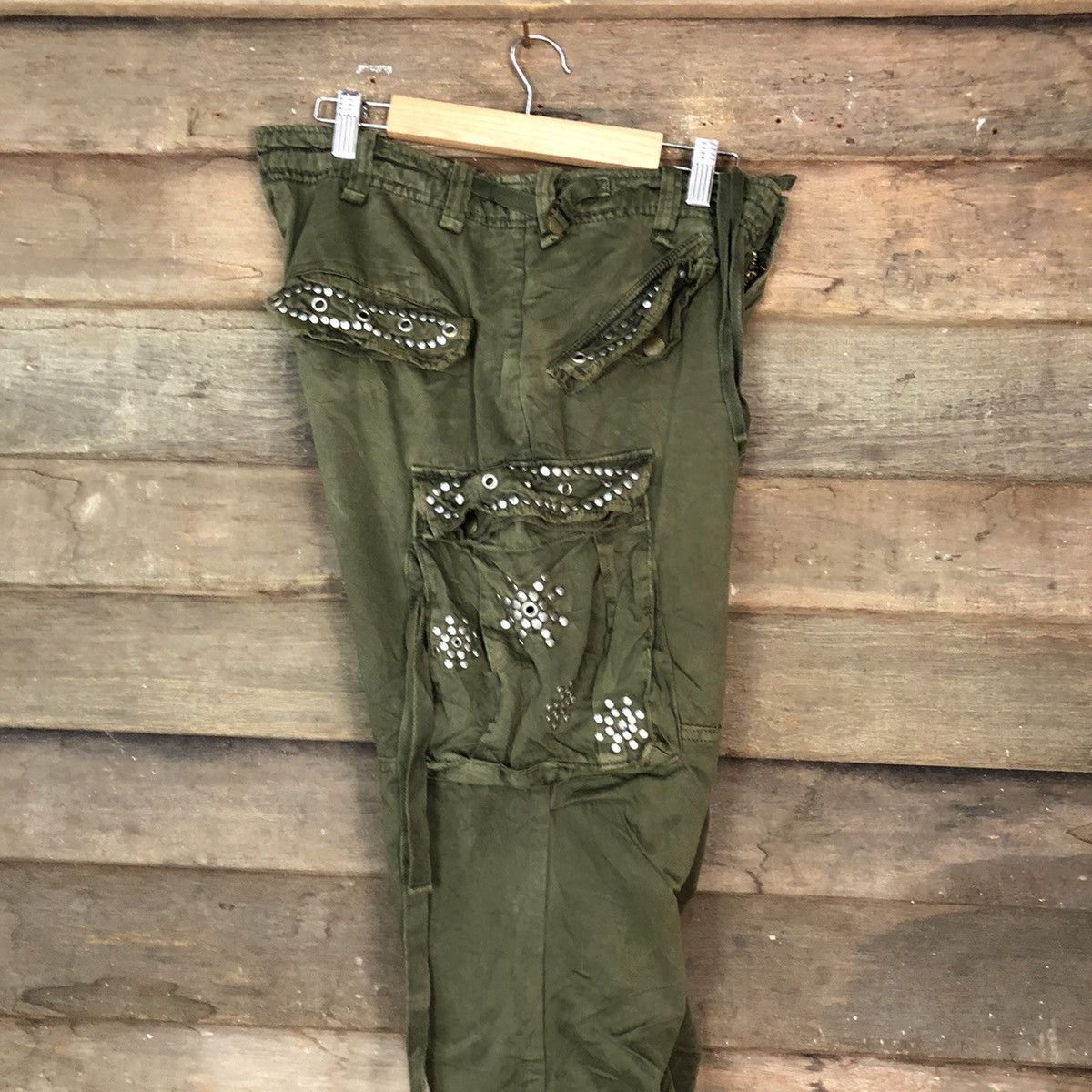 Japanese Brand Japanese Branded Mangrove Cargo Pants Spike On Pocket #905 Size US 30 / EU 46 - 22 Thumbnail