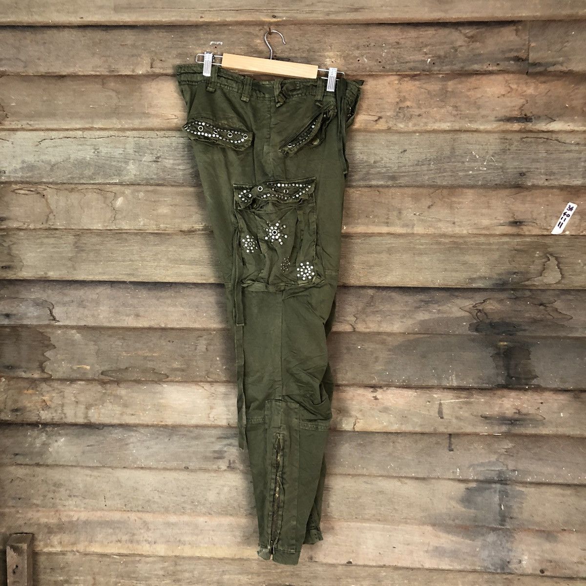 Japanese Brand Japanese Branded Mangrove Cargo Pants Spike On Pocket #905 Size US 30 / EU 46 - 21 Thumbnail