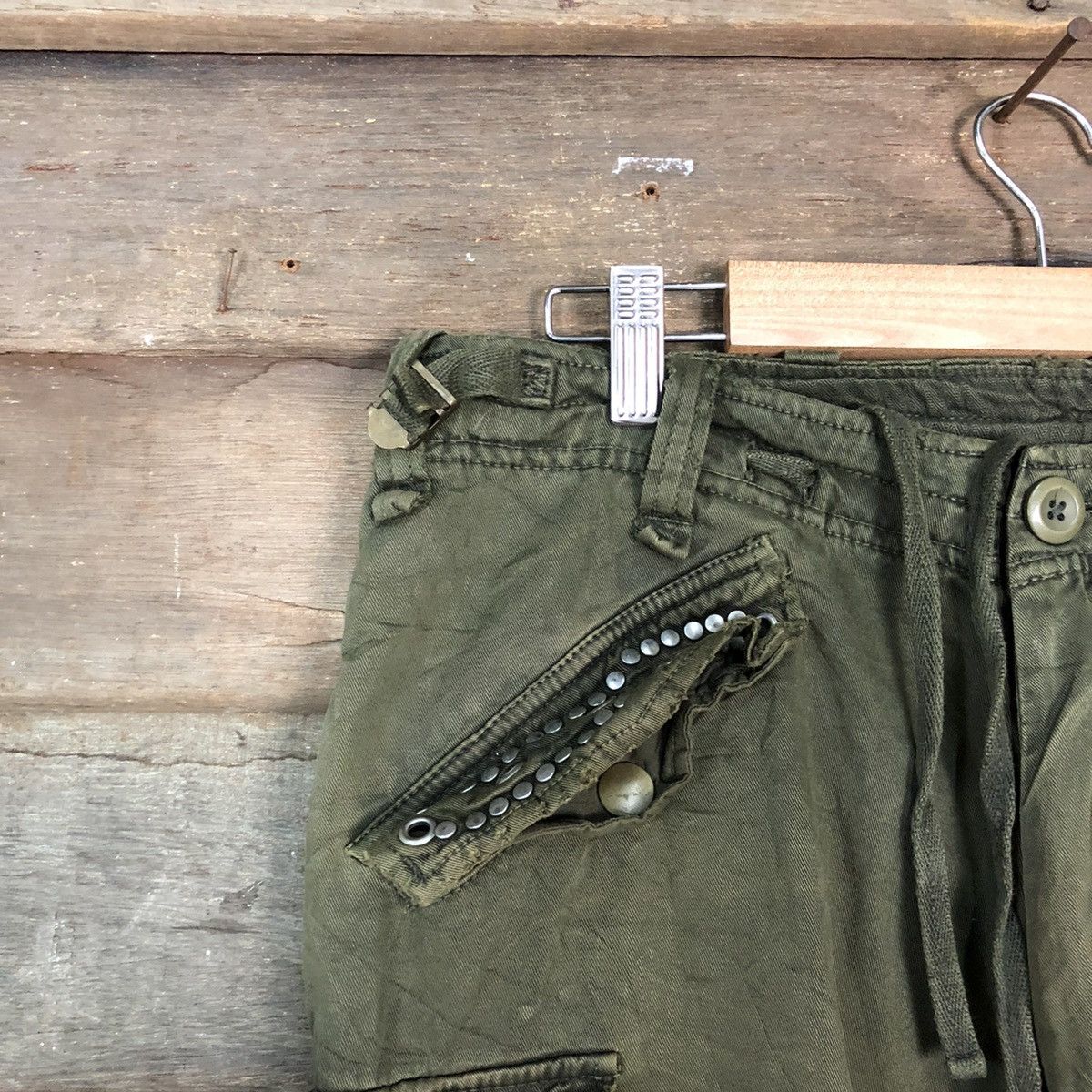 Japanese Brand Japanese Branded Mangrove Cargo Pants Spike On Pocket #905 Size US 30 / EU 46 - 8 Thumbnail